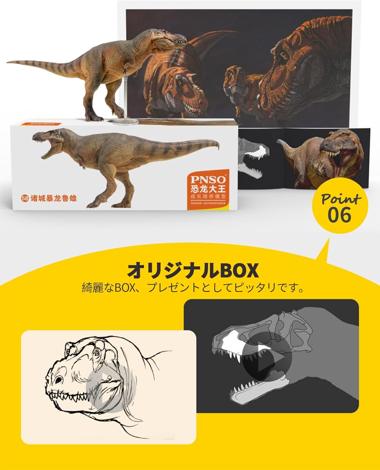 PNSO 成長シリーズ 58 ズケンティラヌス 恐竜 フィギュア PVC おもちゃ 模型 28.5cm級