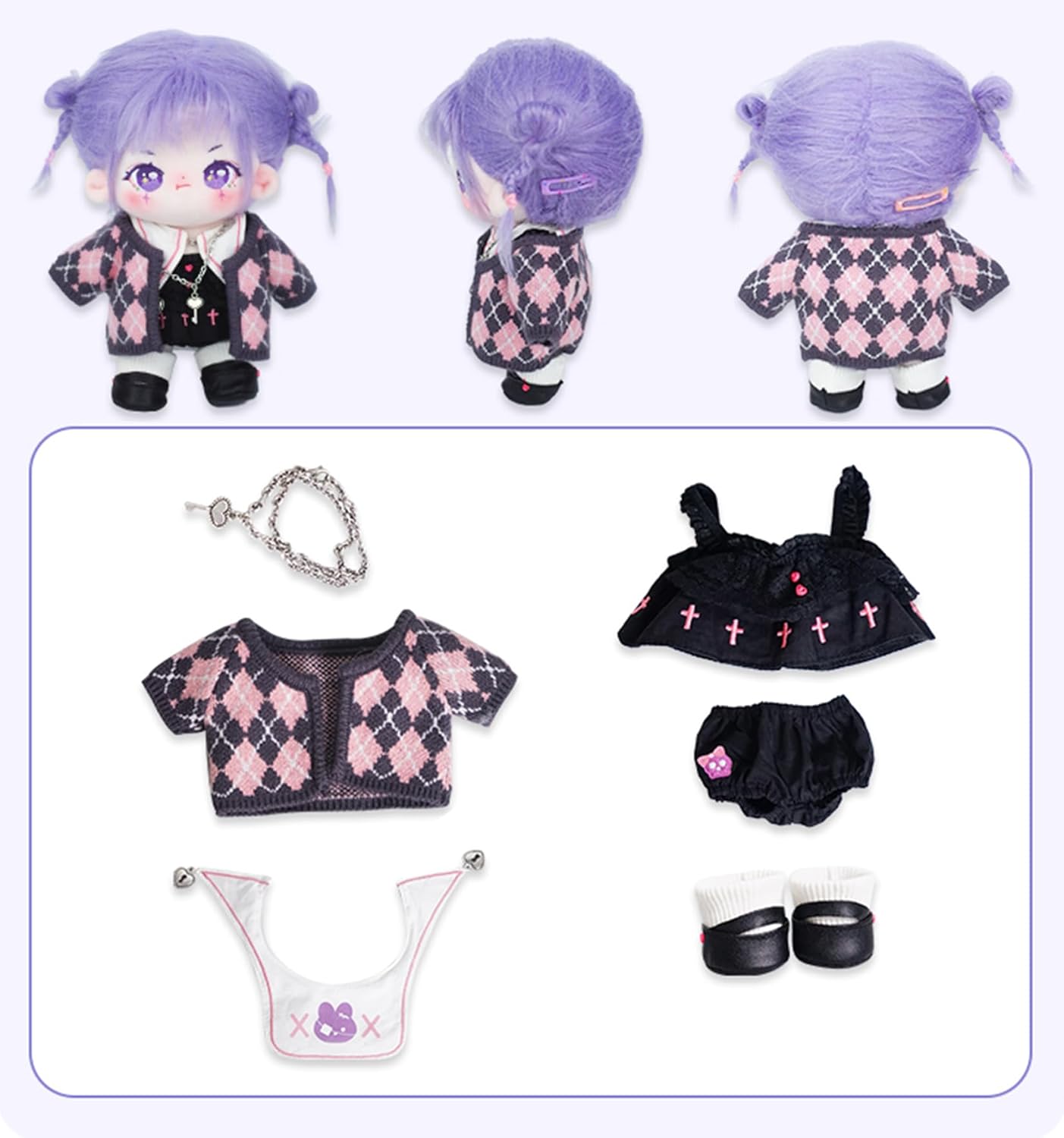 minidoll ぬいぐるみ 20cm 人形 綿人形 裸のぬいぐるみ ドール 人形 着せ替え