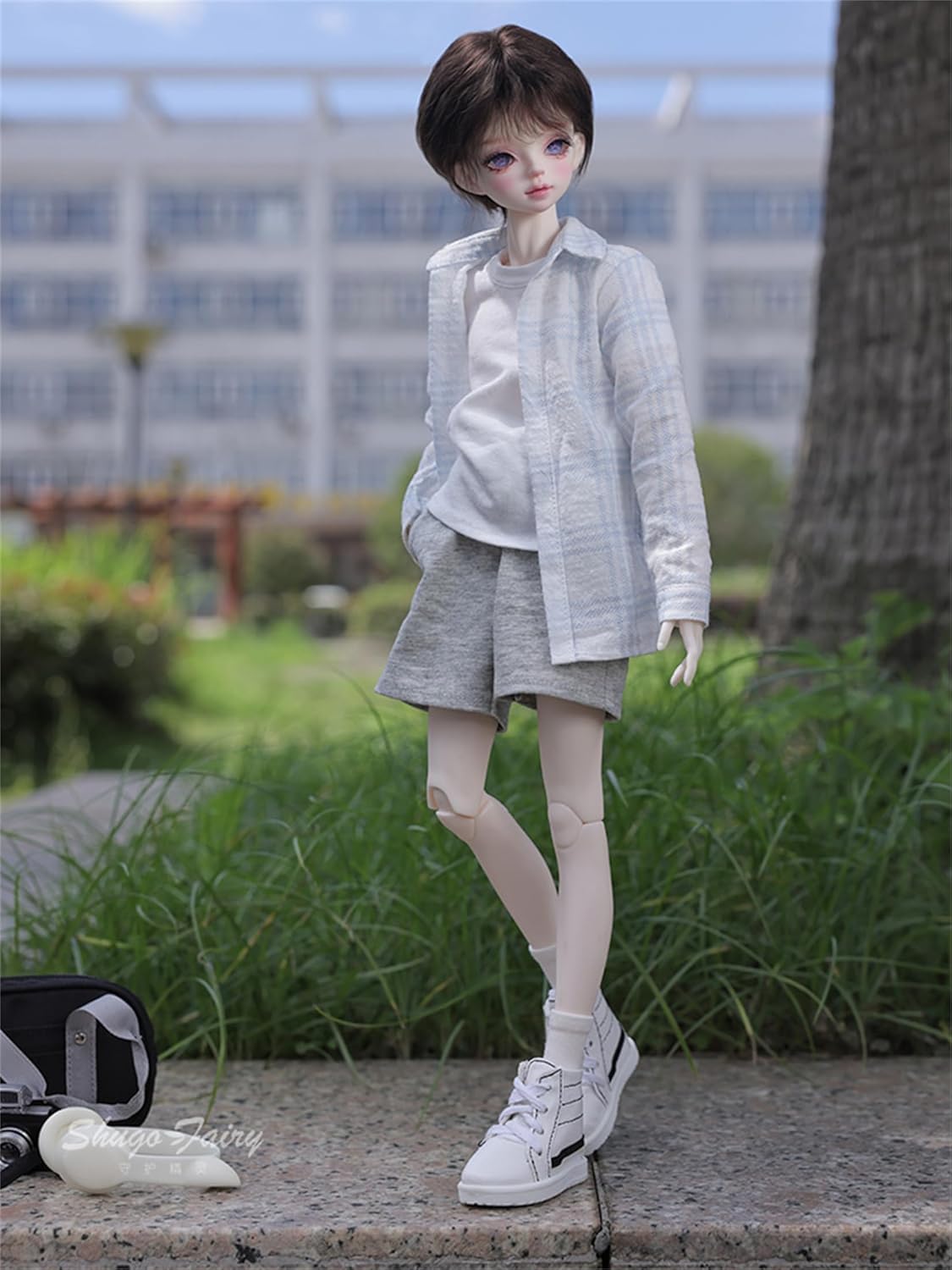 shuga fairy 1/4 スケール 球体関節人形 男 運動系 liver BJDドール 塗装済み 可動 フィギュア 身長45CM メイク済み 樹脂 洋服セット