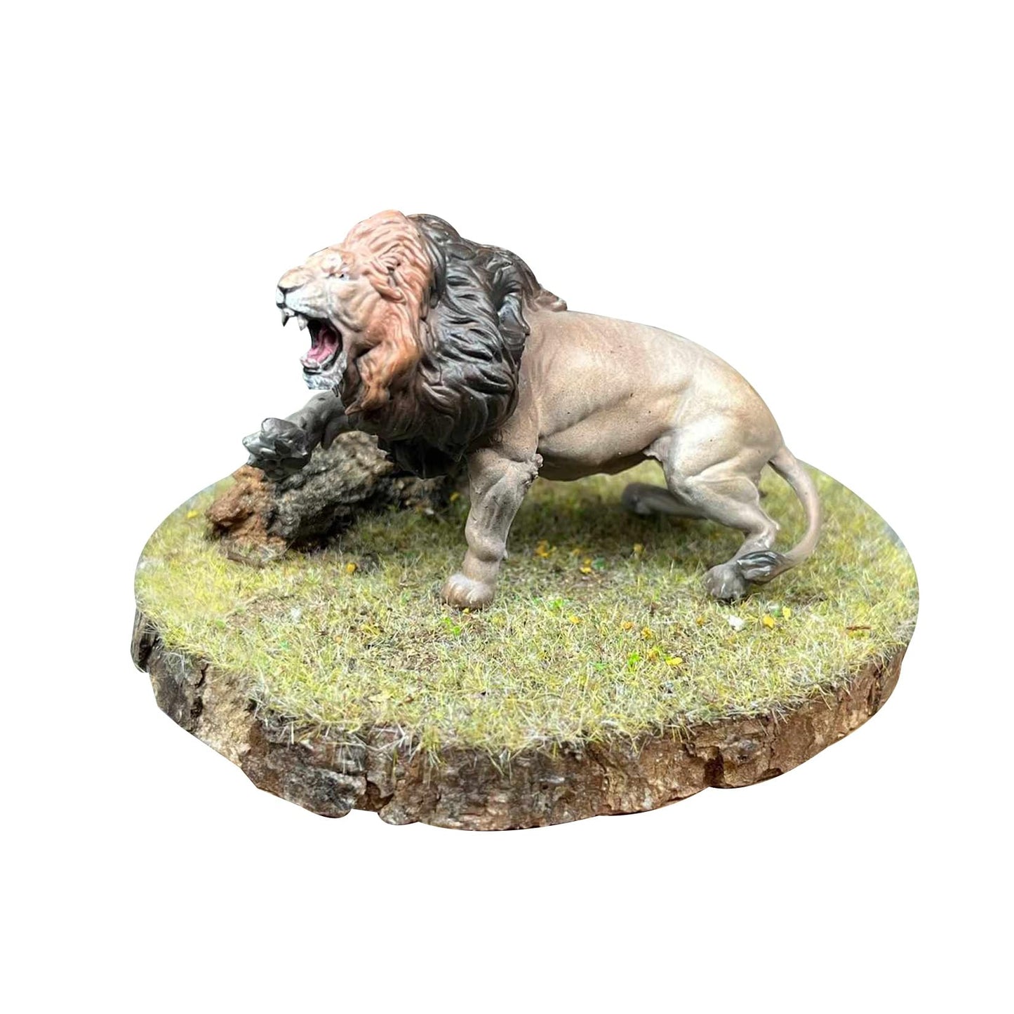 BACALYSO | ALEX STUDIO Lion Figure, Lion Figure, Lion, Mammalia, Carnival, Cat Family, Leopard, Resin, Painted Base, Statue, Cute, Realistic Animal, Plastic Model, Toy, Figurine (1/20-18)