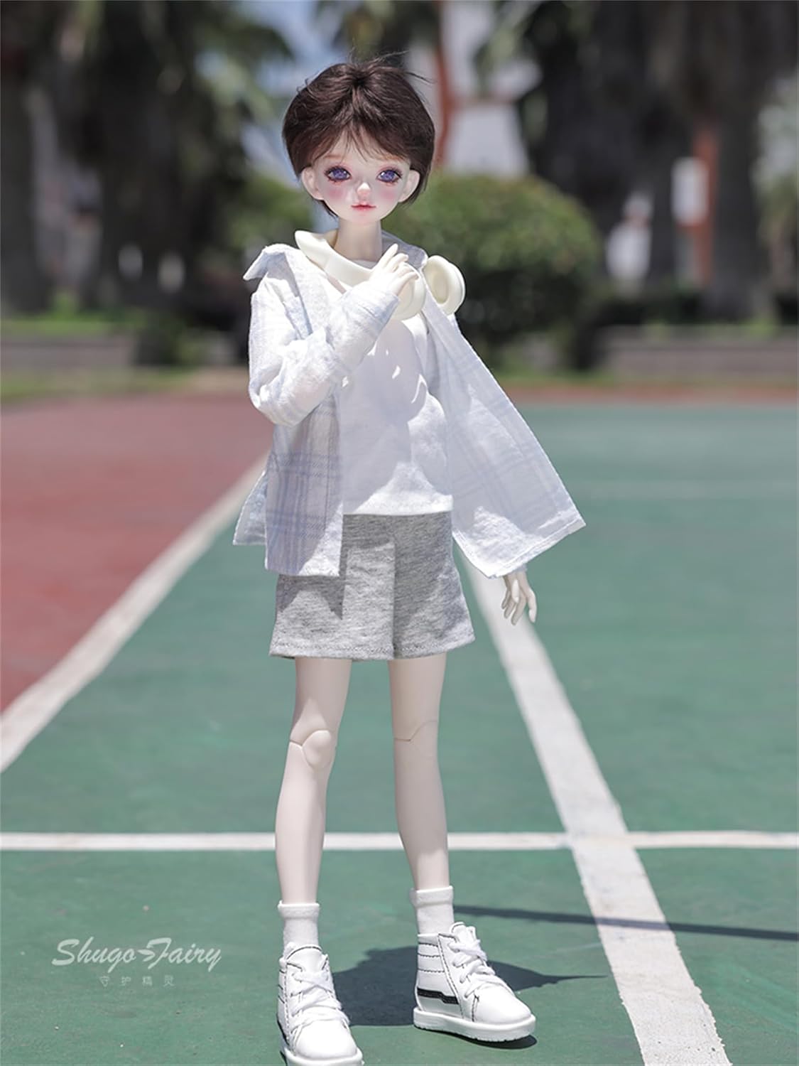 shuga fairy 1/4 スケール 球体関節人形 男 運動系 liver BJDドール 塗装済み 可動 フィギュア 身長45CM メイク済み 樹脂 洋服セット