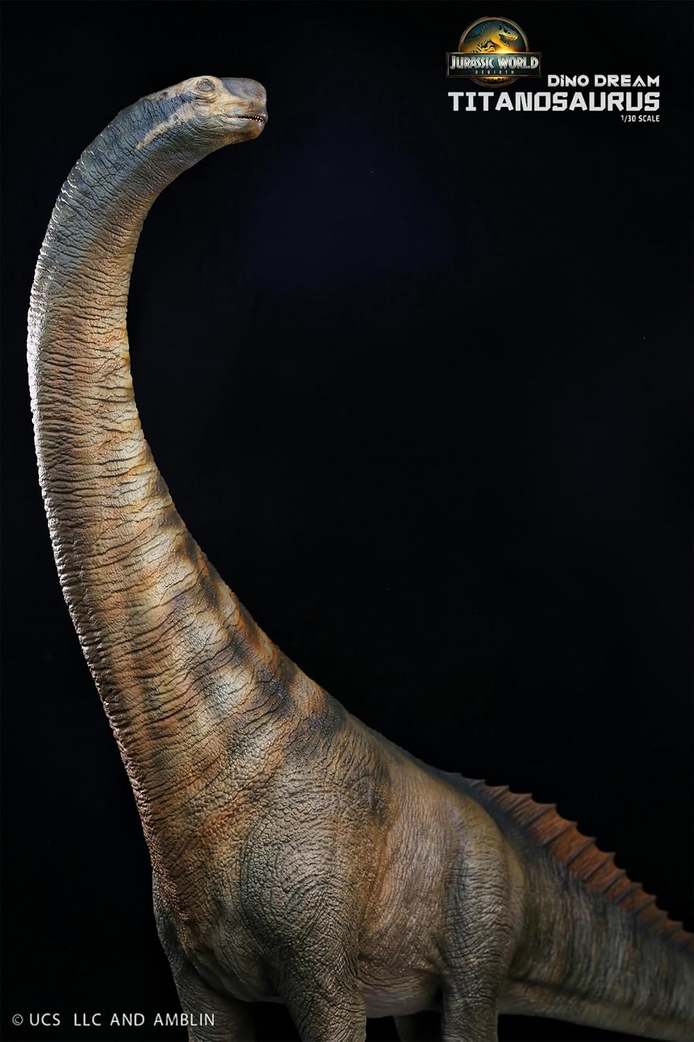 DINO DREAM 1/30 サイズ ティタノサウルス 白亜紀 ティタノサウルス類 竜脚類 植物食 恐竜 69cm級 フィギュア 樹脂 プラモデル 模型 シーン 情景セット 塗装済 台座付き