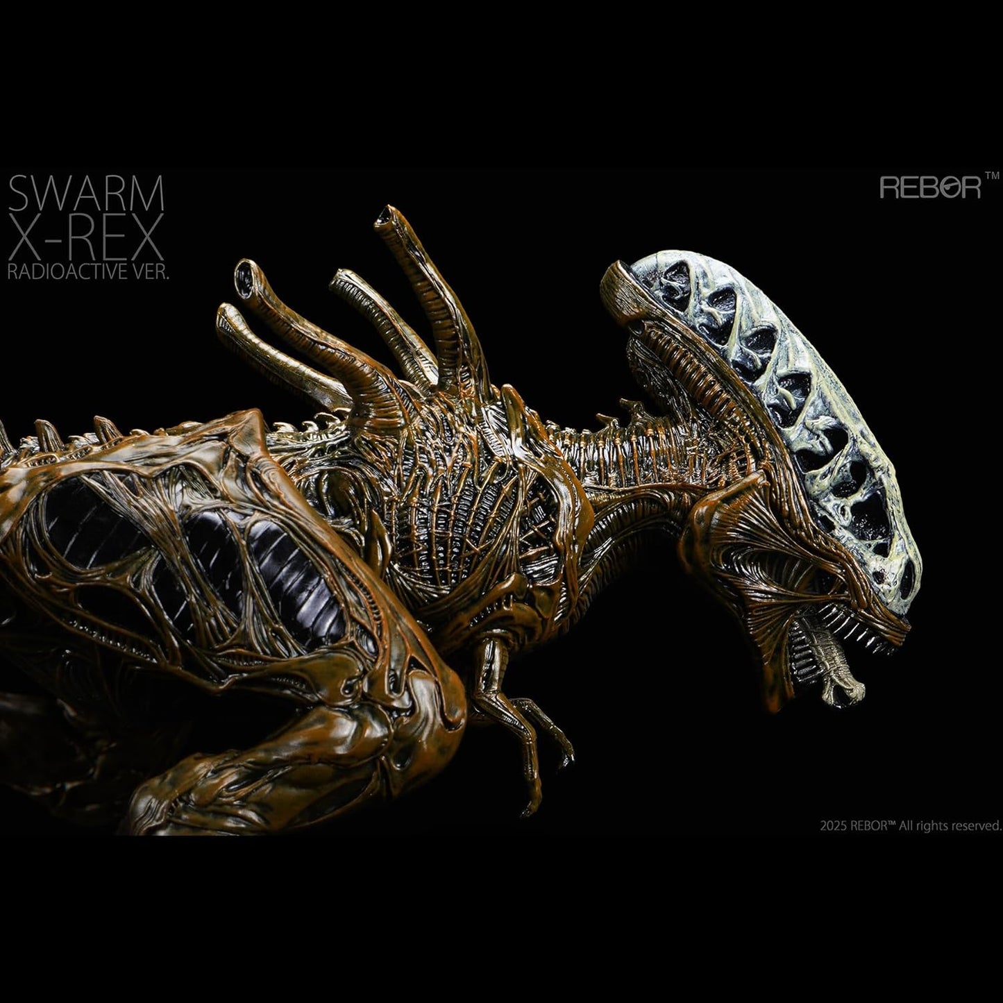 REBOR 1/35 Size Swarm X-REX T-REX T-REX Plastic Model Large Dinosaur Realistic PVC Adult Toy Animal Model 16.9 inches (43 cm) Grade Original Painted Finished Product (Red)