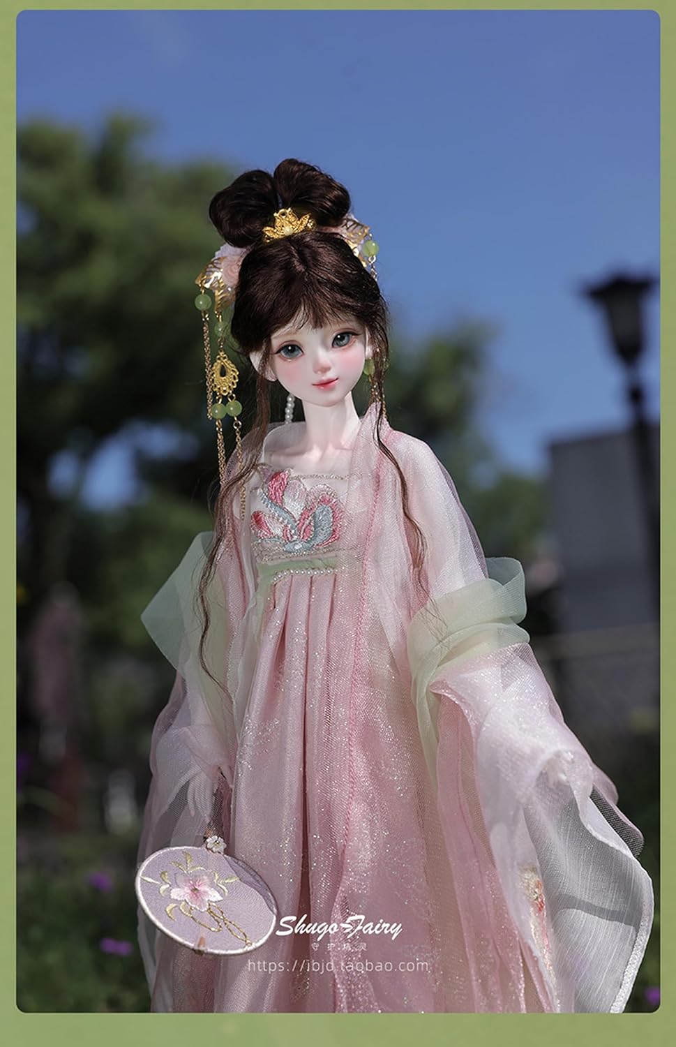shuga fairy 1/4 スケール 球体関節人形 女 中華風 漢服 神話少女 BJDドール 塗装済み 可動 フィギュア 身長46CM メイク済み 仮装でき 樹脂 洋服セット