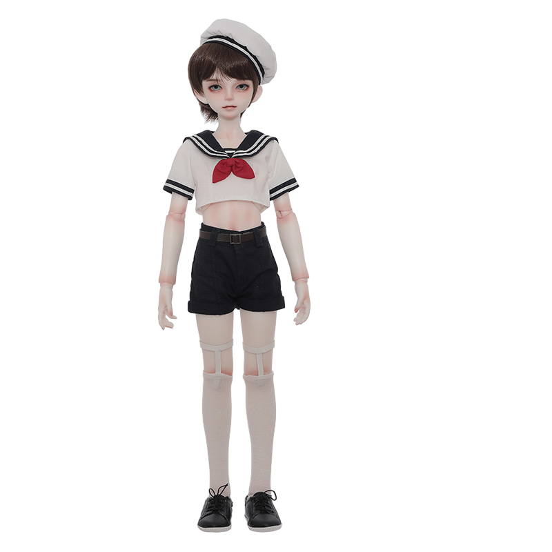 shuga fairy 1/4 スケール 球体関節人形 男 セーラー服 男子高校生 BJDドール 塗装済み 可動 フィギュア 身長42CM メイク済み 仮装でき 樹脂 洋服セット