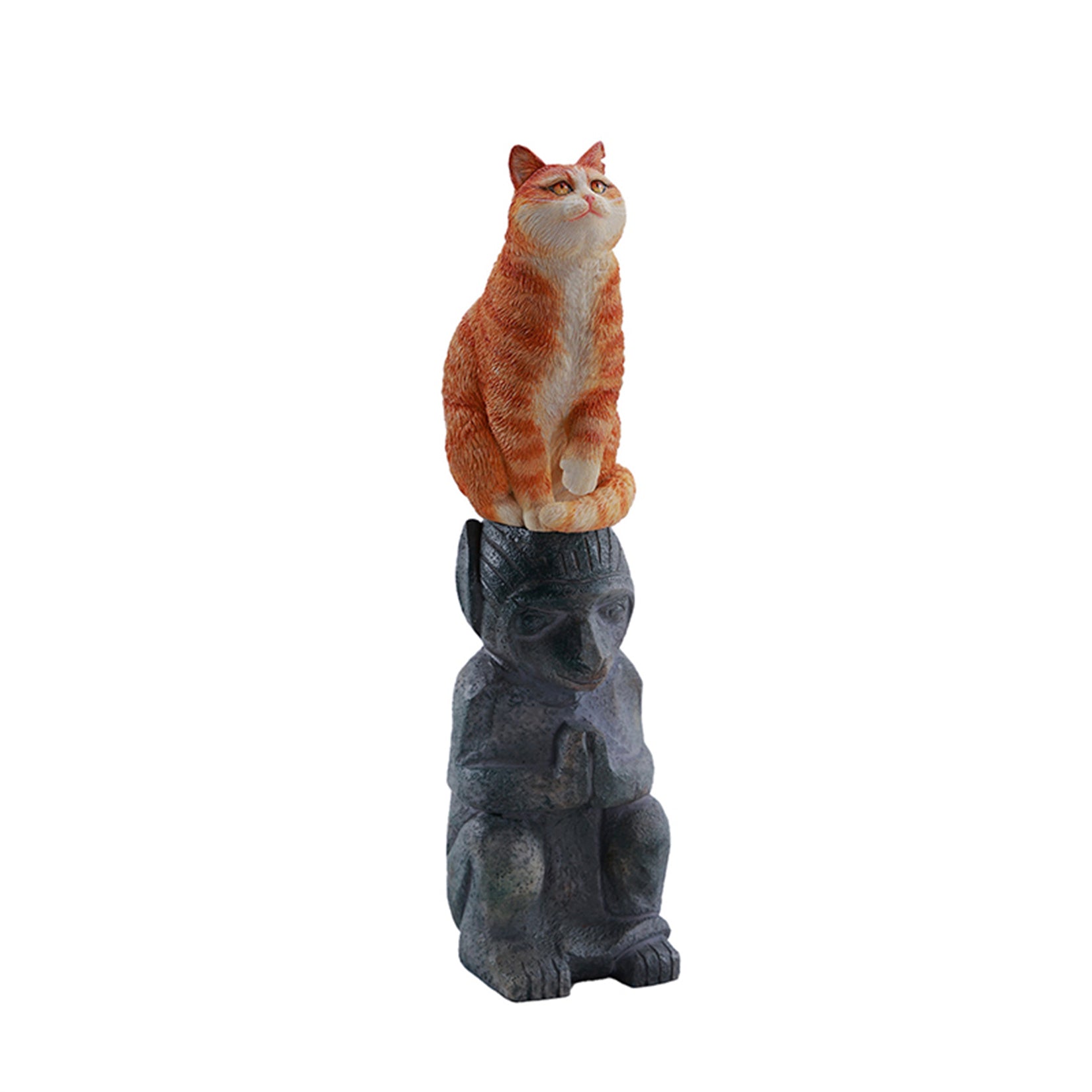 JXK 猫 建物 スタチュー 可愛い ネコ 動物 リアル フィギュア