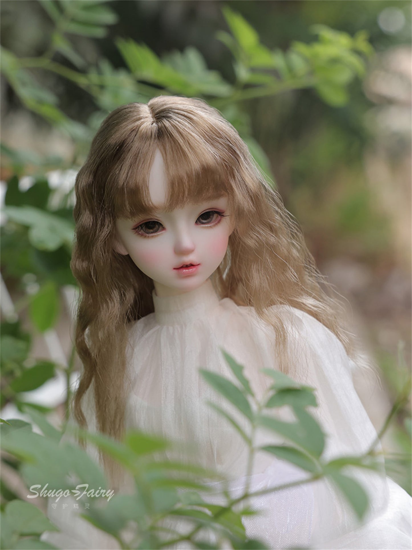 shuga fairy 1/4 スケール 球体関節人形 女 Bariy ワイトスカート BJDドール 塗装済み 可動 フィギュア 身長44CM メイク済み 仮装でき 樹脂