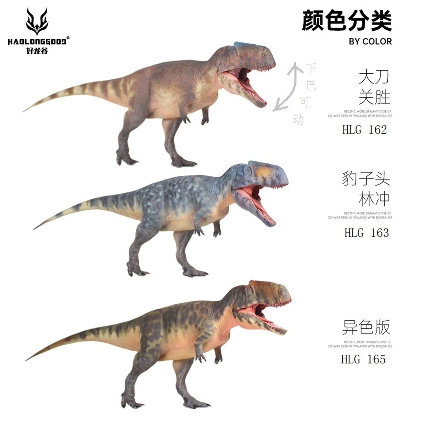 HAOLONGGOOD 1/35 サイズ ギガノトサウルス 35cm級 PVC CE認証 塗装済 獣脚類 カルカロドントサウルス科 恐竜 フィギュア リアル 模型 プラモデル おもちゃ