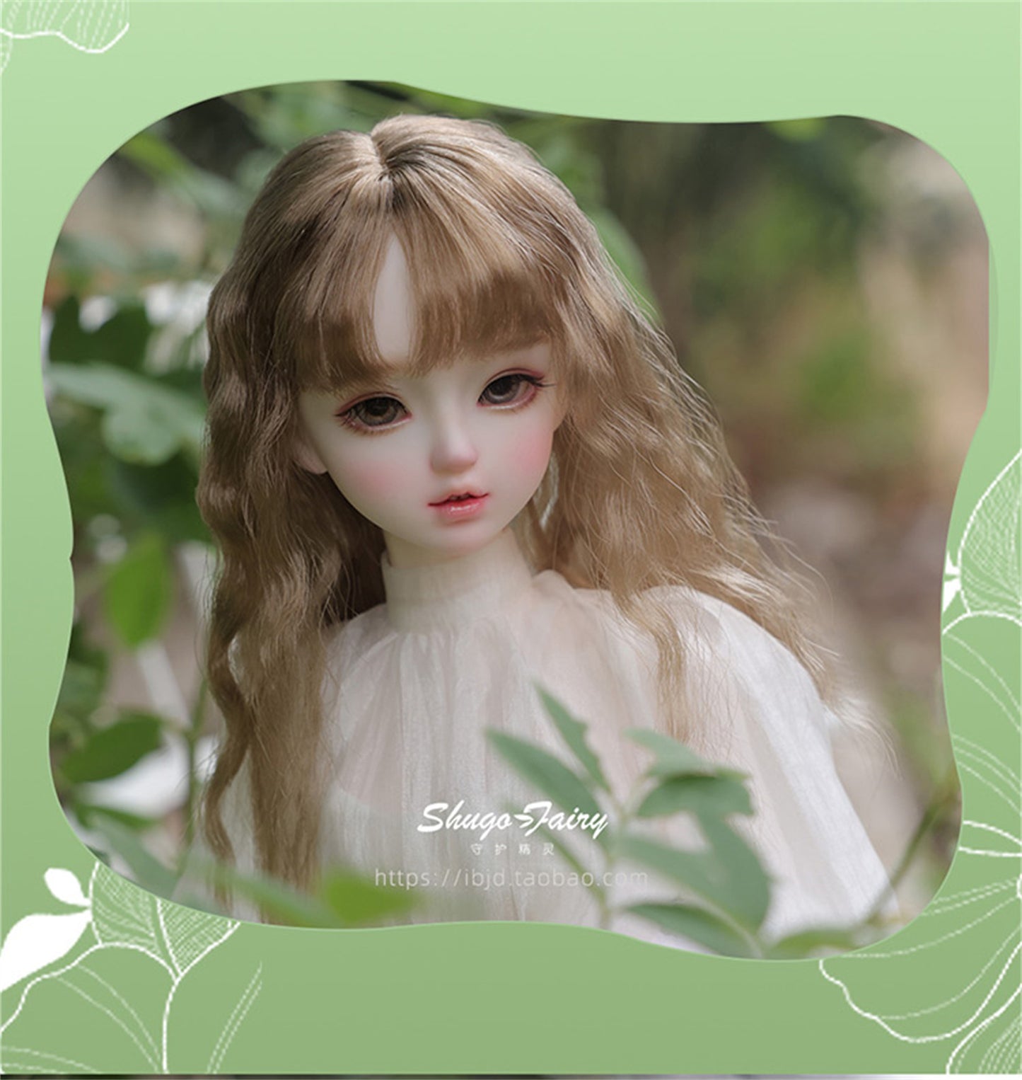 shuga fairy 1/4 スケール 球体関節人形 女 Bariy ワイトスカート BJDドール 塗装済み 可動 フィギュア 身長44CM メイク済み 仮装でき 樹脂
