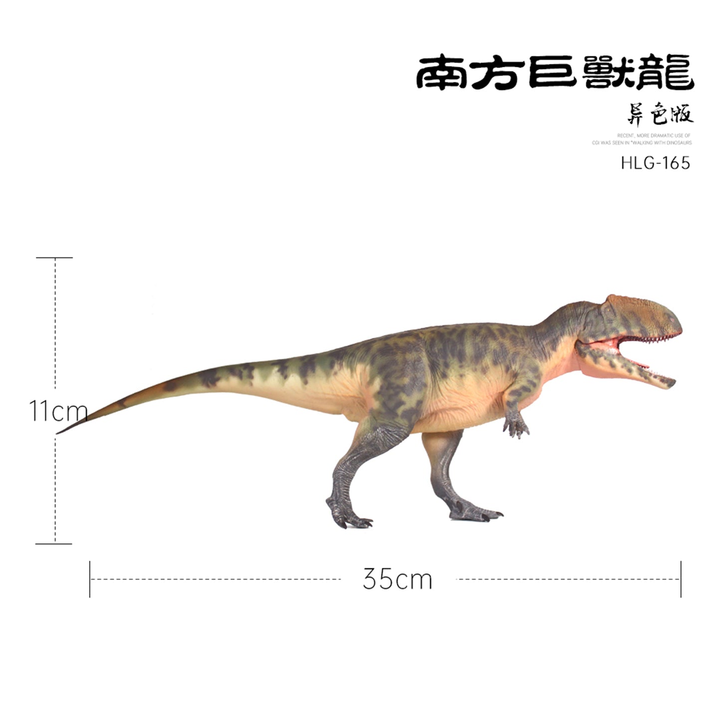 HAOLONGGOOD 1/35 サイズ ギガノトサウルス 35cm級 PVC CE認証 塗装済 獣脚類 カルカロドントサウルス科 恐竜 フィギュア リアル 模型 プラモデル おもちゃ