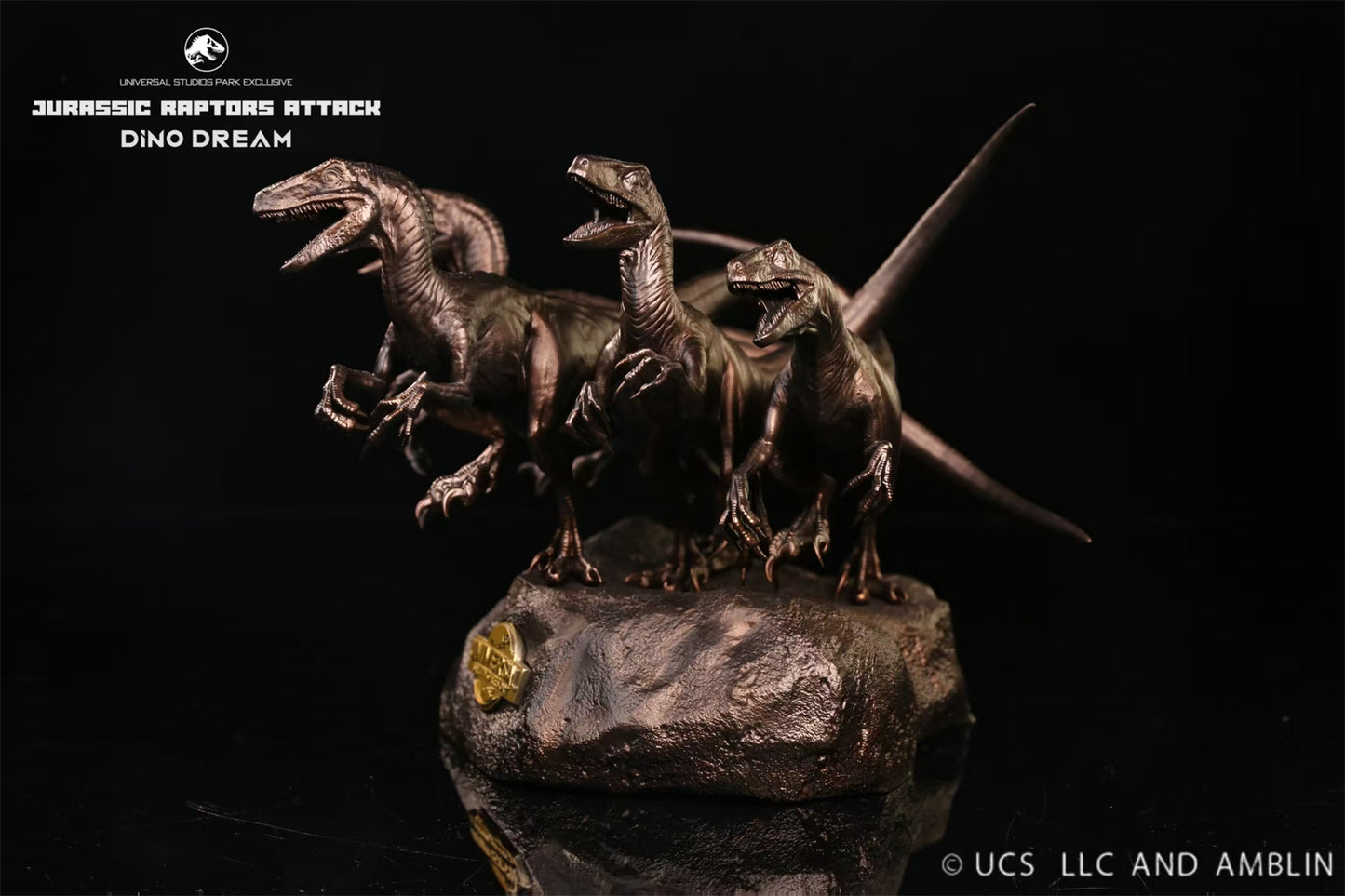 DINO DREAM 1/15 サイズ ヴェロキラプトル 小型肉食恐竜 白亜紀 ドロマエオサウルス科  恐竜 22cm級 フィギュア 樹脂 プラモデル 模型 シーン 情景セット 塗装済 台座付き
