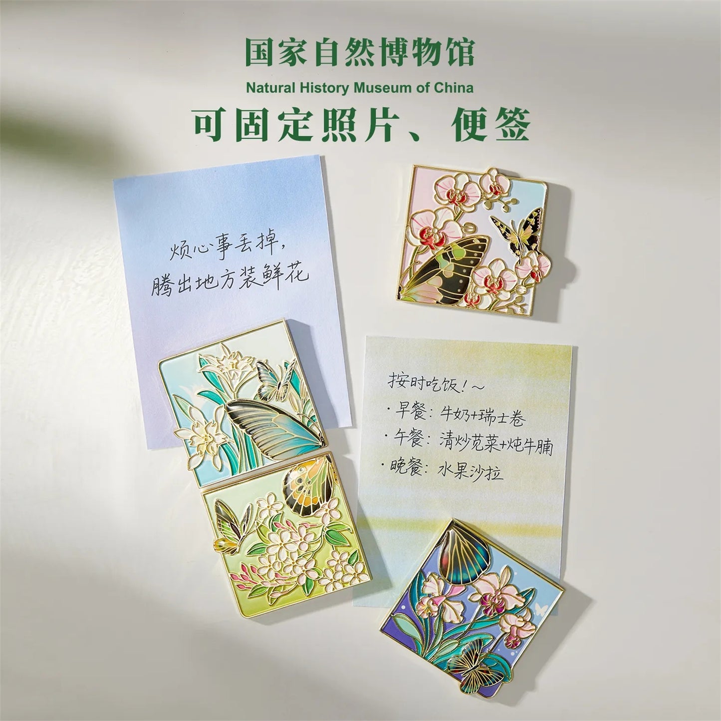 熱帯蝶 組み立て式 夜光マグネット 冷蔵庫用 インテリア 観光記念 誕生日ギフト お土産