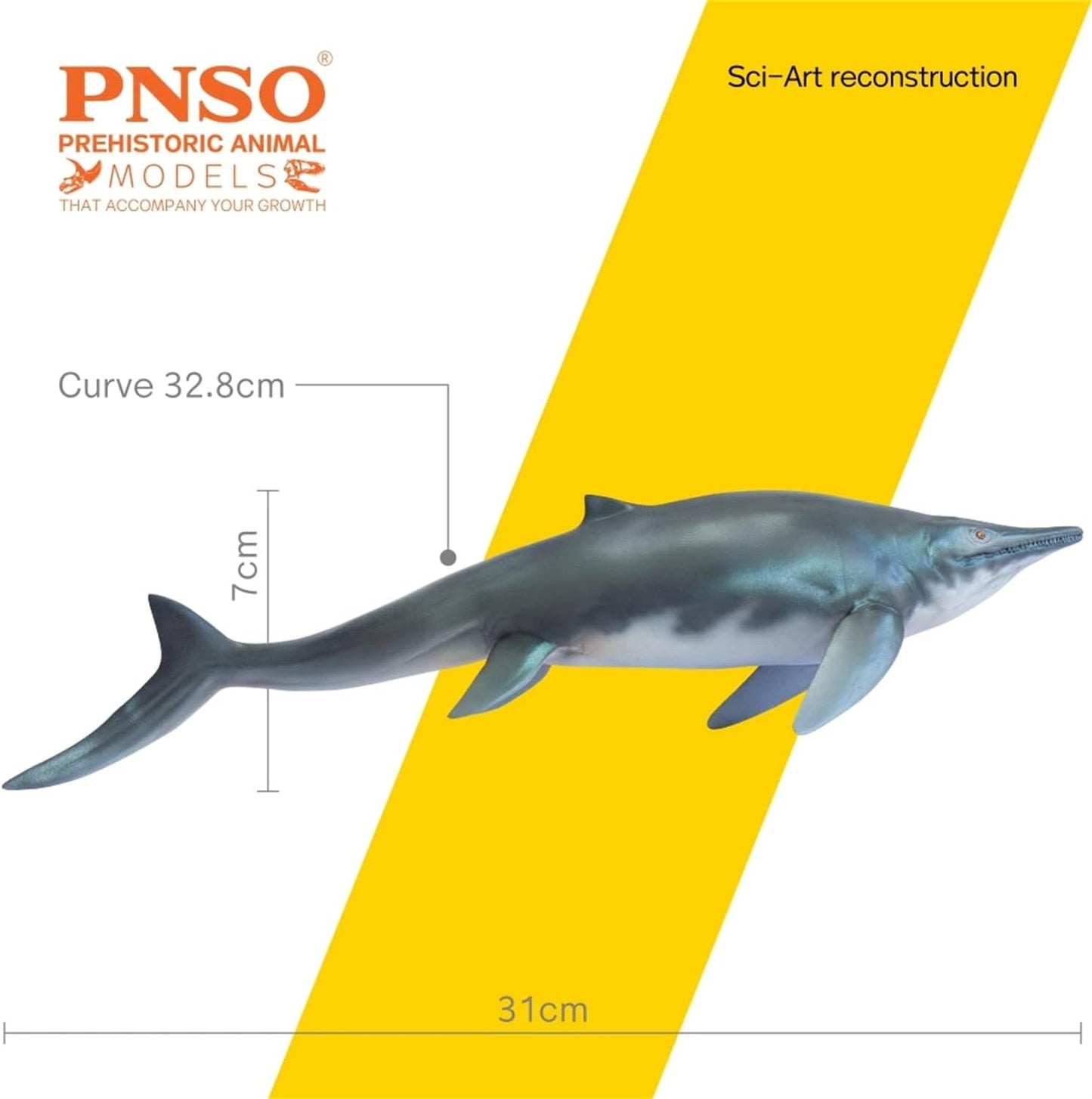 PNSO 成長シリーズ 55 ヒマラヤサウルス 魚竜 恐竜 海洋動物 リアル フィギュア PVC おもちゃ 模型 31cm級