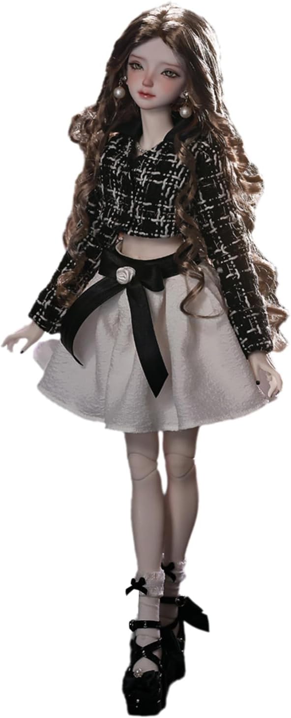 BACALYSO | shuga fairy 1/4 スケール 球体関節人形 女 お嬢う様 BJDドール 可動 フィギュア 身長44CM メイク済み 仮装でき プリンセス ドレス 可愛い 樹脂 洋服セット プレゼント (服セット)