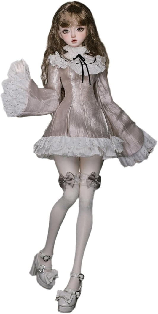 BACALYSO | shuga fairy 1/4 スケール 球体関節人形 女 Lolita お嬢う様 BJDドール 可動 フィギュア 身長44CM メイク済み 仮装でき プリンセス ドレス 可愛い 樹脂 洋服セット プレゼント (服セット)