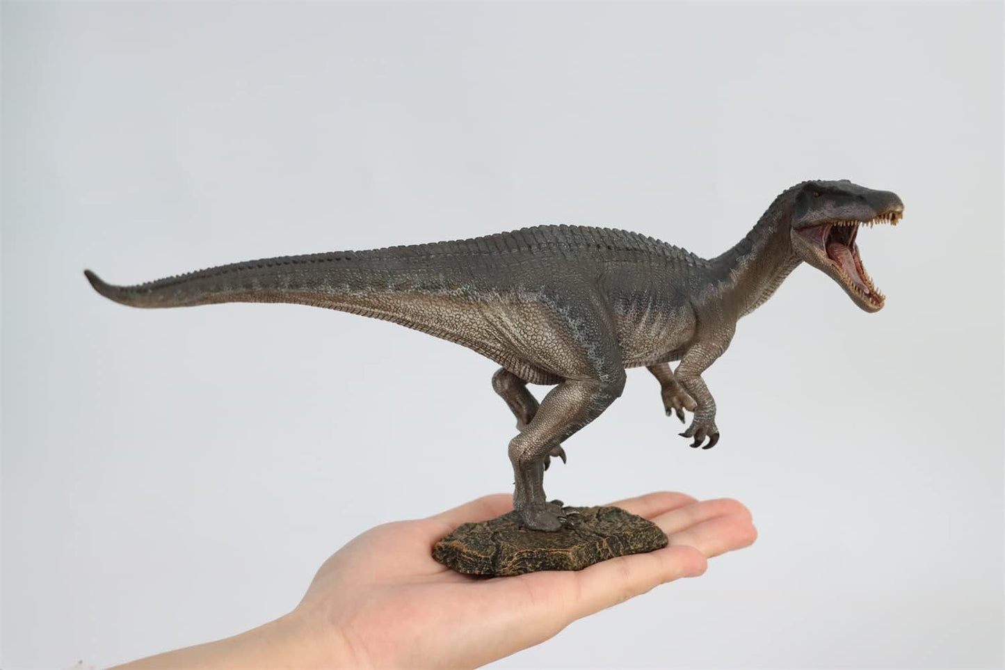 Nanmu 本心楠改 1/35 サイズ バリオニクス カップル 恐竜 フィギュア プラモデル 模型 26cm級 台座付き