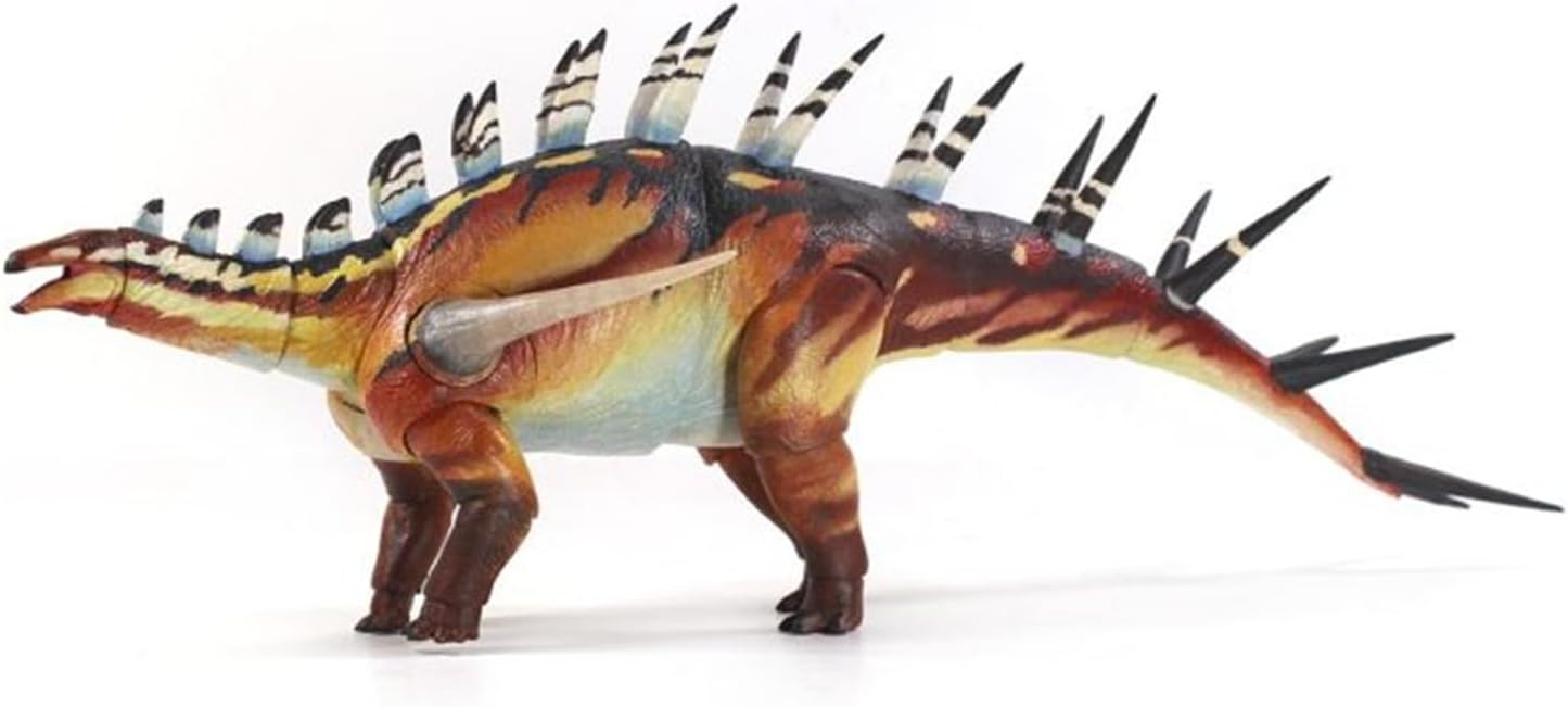 Beasts of the Mesozoic/Cenozoic Medieval Beasts 1/18 Kentrosaurus Jurassic Dinosaur Figure, 13.4 inches (34 cm), 22 Movable Positions, PVC Model, Plastic Model, Toy, Freestanding, Exhibition Model