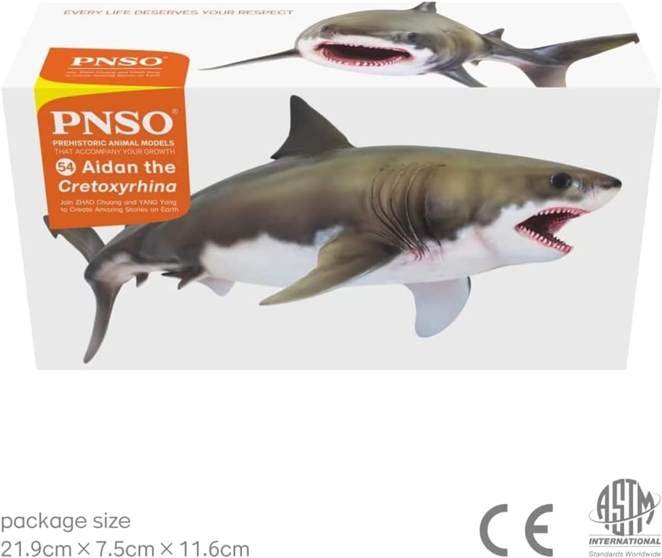 PNSO 成長シリーズ 54 クレトキシリナ サメ 海洋動物 フィギュア PVC おもちゃ 模型 20cm級