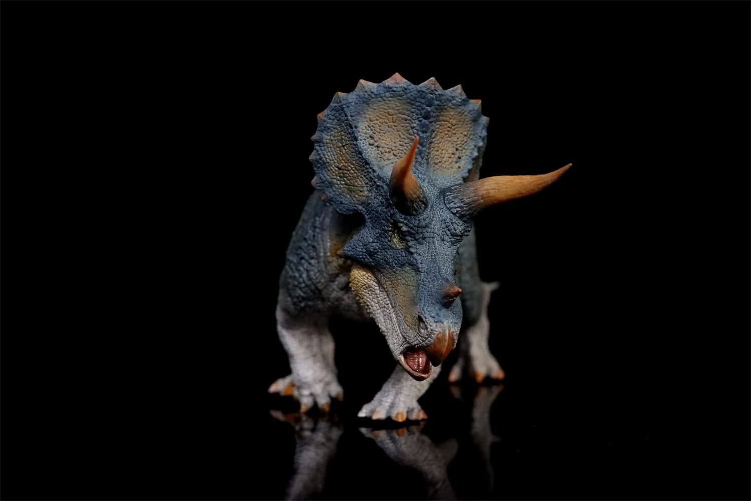 Rebor 1/35 サイズ トリケラトプス Triceratops Horridus 三觭龍 ケラトプス科 プラモデル 大きい 恐竜 リアル フィギュア PVC 大人 おもちゃ 動物 模型 プレゼント オブジェ プレミアム 32cm級 オリジナル 塗装済 完成品 (帝王-版)