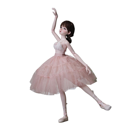 BACALYSO | shuga fairy 1/4 スケール 球体関節人形 女 星 バレリーナ 少女 BJDドール 可動 フィギュア 身長44CM メイク済み 仮装でき プリンセス ドレス 可愛い 樹脂 洋服セット プレゼント (素体（化粧済み）)