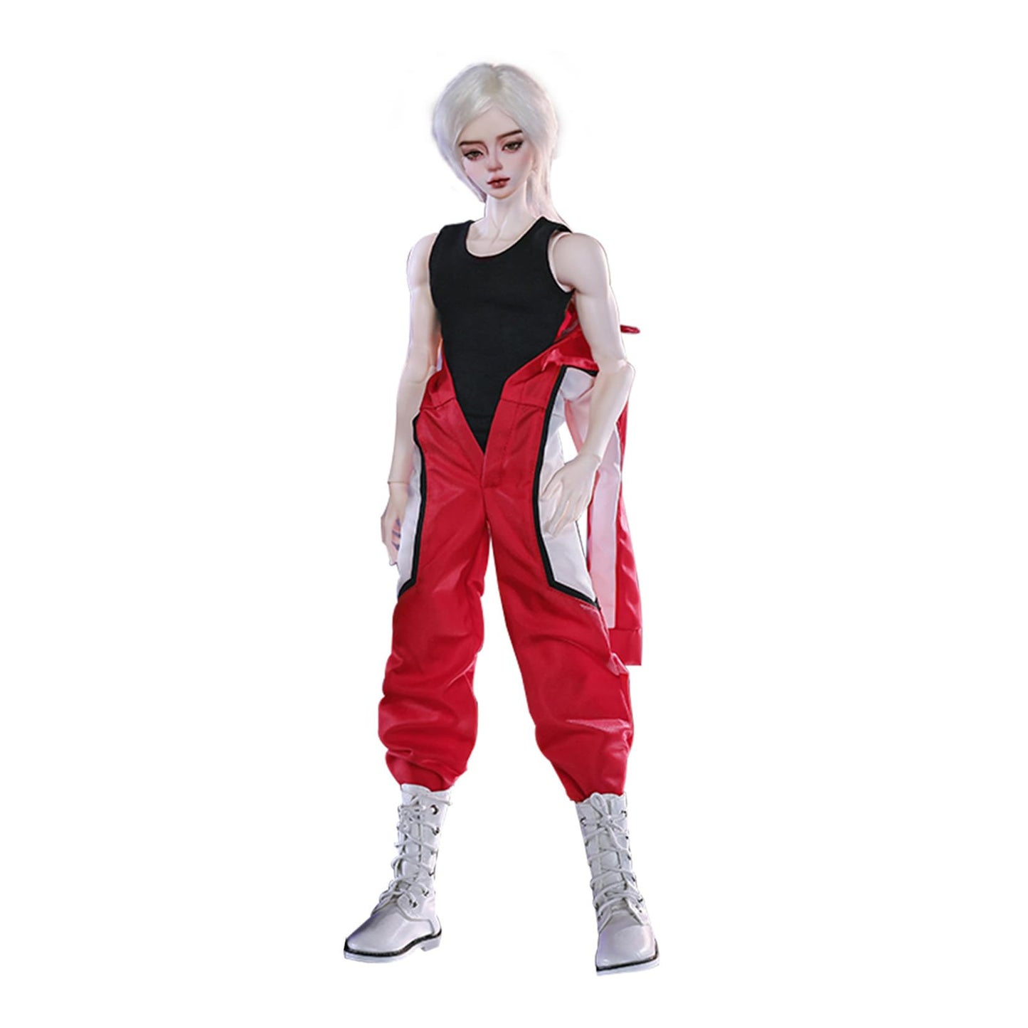 BACALYSO | shuga fairy 1/4 スケール 球体関節人形 男 レーサー 双子 少年 BJDドール 可動 フィギュア 身長46.5CM メイク済み 仮装でき 運動風 かっこいい 可愛い 樹脂 洋服セットプレゼント (黒髪造形)