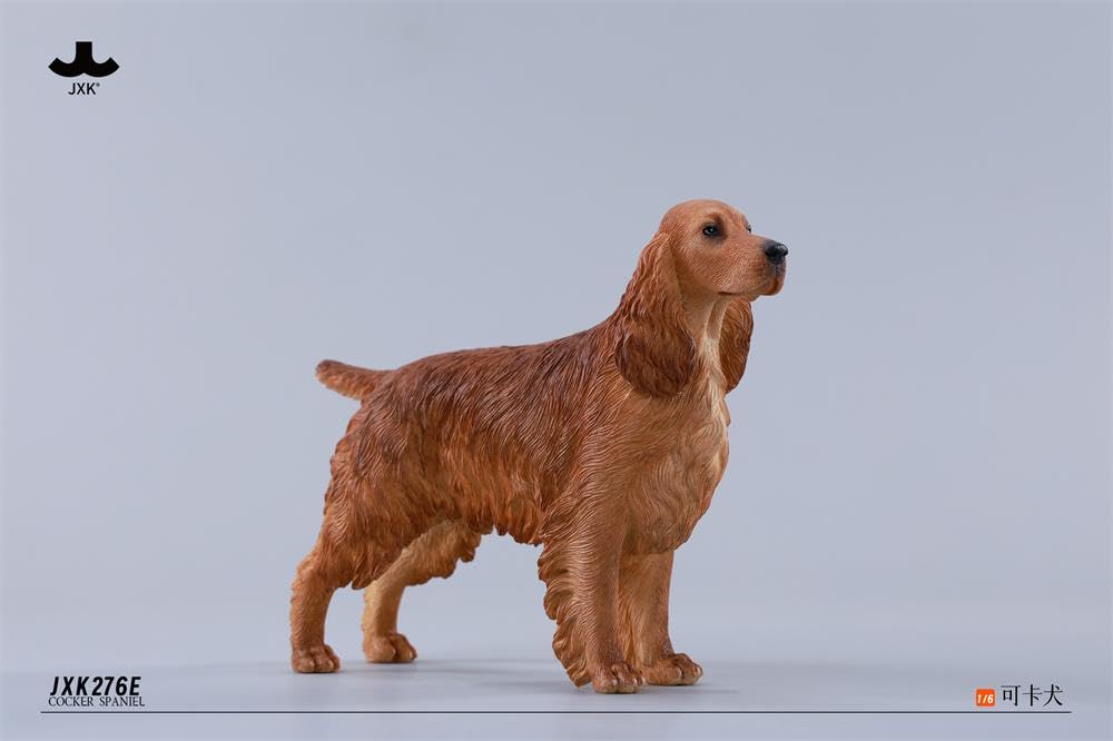 JXK イングリッシュ・コッカー・スパニエル 可愛い 犬 動物 リアル フィギュア 樹脂 プラモデル プレミアム 模型 14.5cm級 動物好き 置物 (JXK276A)