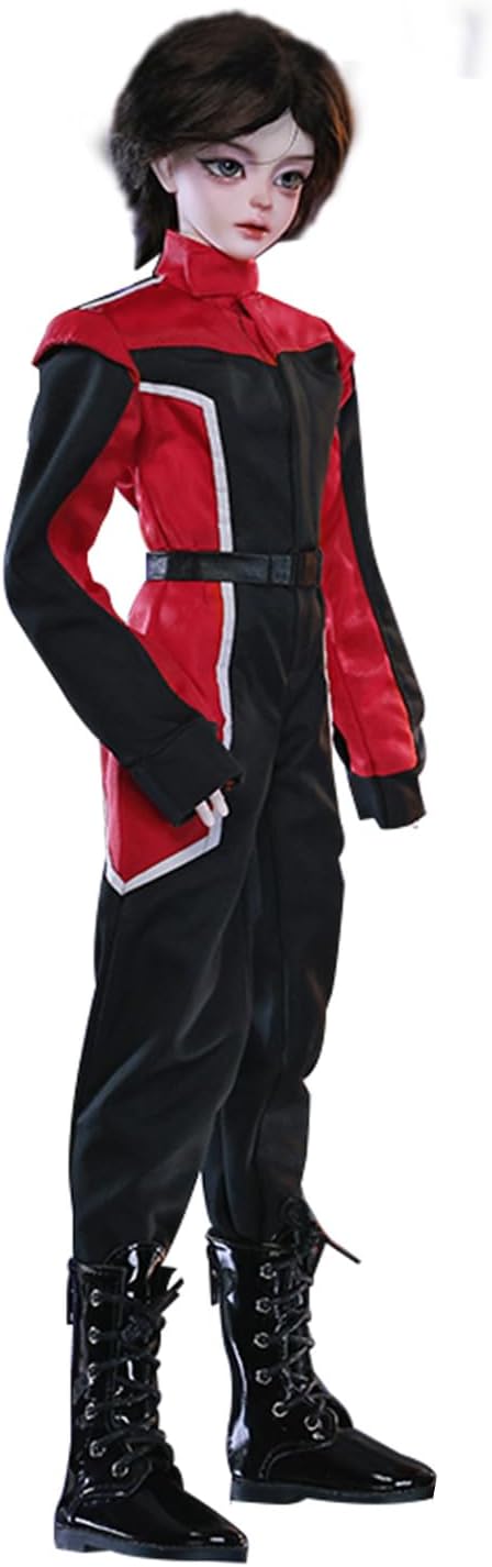 BACALYSO | shuga fairy 1/4 スケール 球体関節人形 男 レーサー 双子 少年 BJDドール 可動 フィギュア 身長46.5CM メイク済み 仮装でき 運動風 かっこいい 可愛い 樹脂 洋服セットプレゼント (黒髪造形)