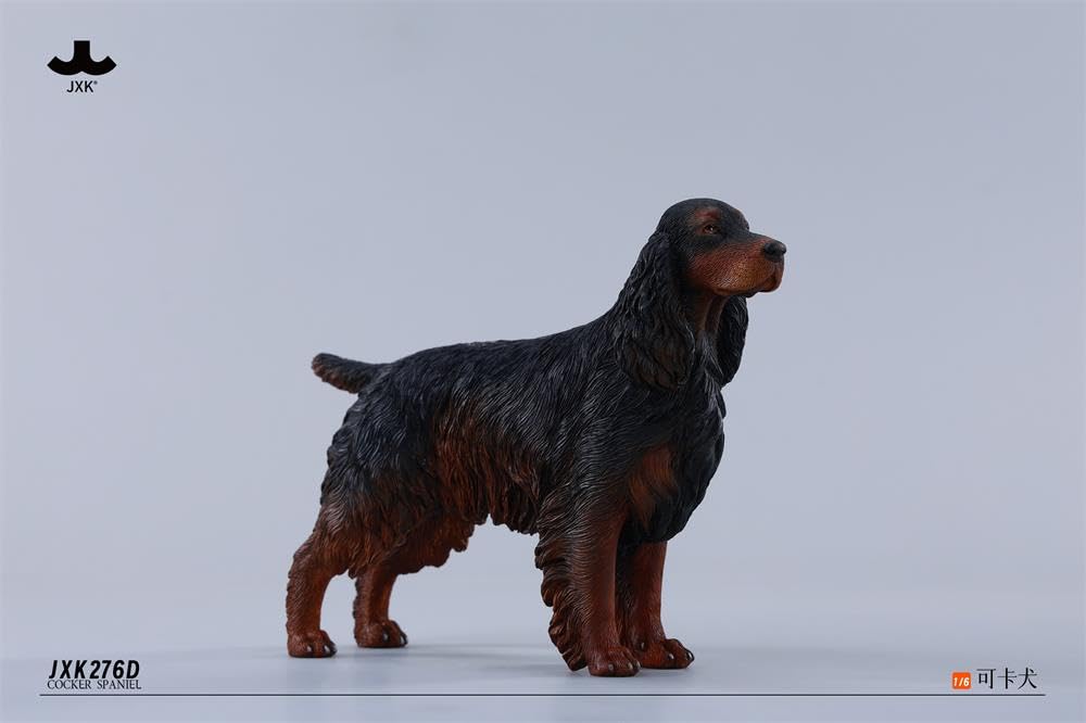 JXK イングリッシュ・コッカー・スパニエル 可愛い 犬 動物 リアル フィギュア 樹脂 プラモデル プレミアム 模型 14.5cm級 動物好き 置物 (JXK276A)
