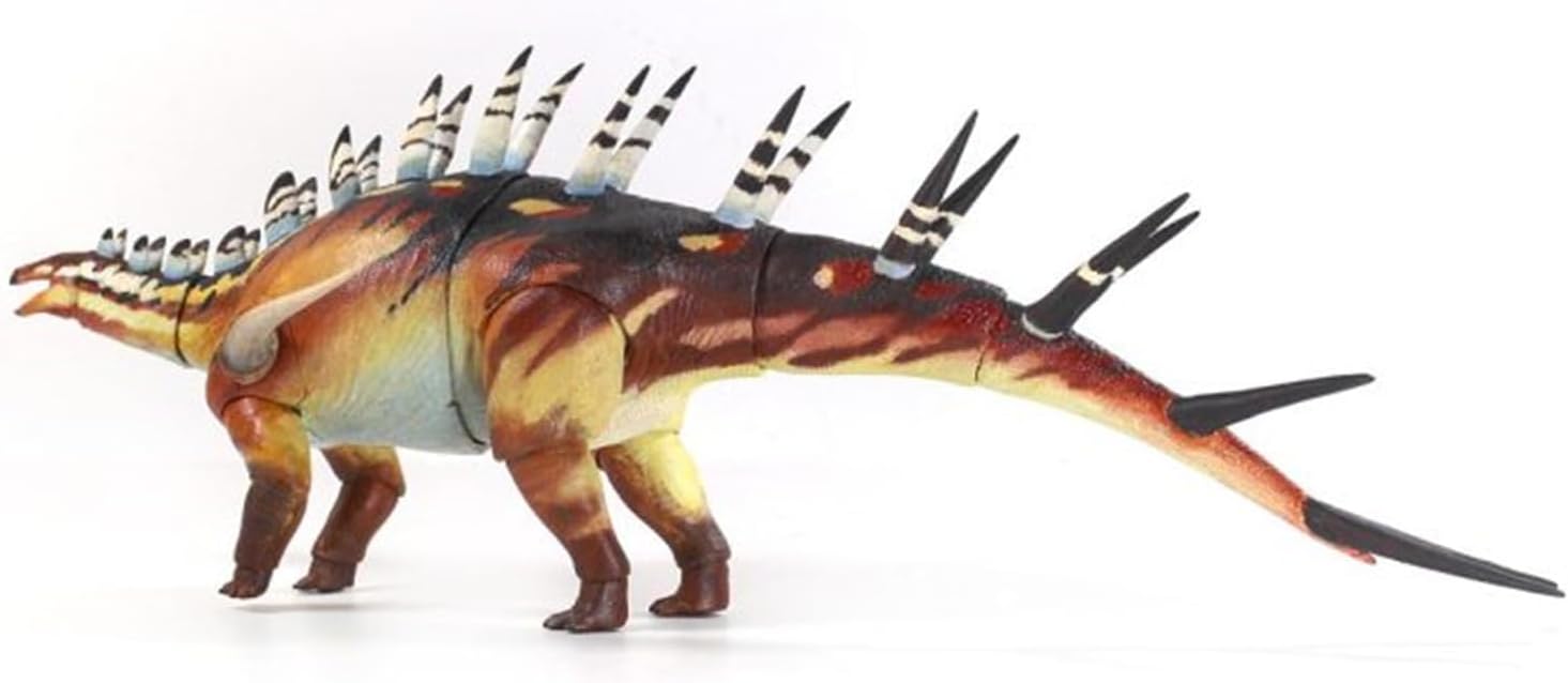Beasts of the Mesozoic/Cenozoic Medieval Beasts 1/18 Kentrosaurus Jurassic Dinosaur Figure, 13.4 inches (34 cm), 22 Movable Positions, PVC Model, Plastic Model, Toy, Freestanding, Exhibition Model
