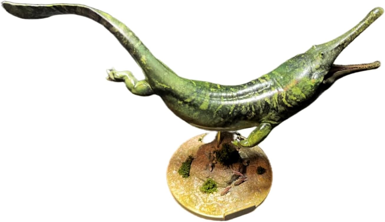BACALYSO | ALEX STUDIO Prionosx Figure, 7.1 inches (18 cm), Permium, Amphibians, Prionoskus, Arquegosaurus, Animal, Resin, Painted, Statue, Cute, Realistic, Animal, Plastic Model, Toy Model, Figurine