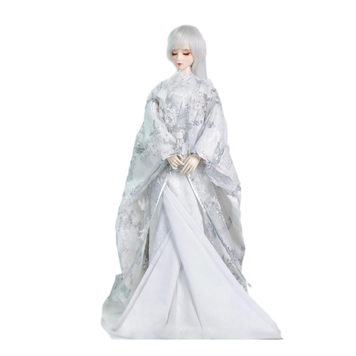 蘭亭集夢 1/3 1/4 スケール BJD 人形服 花魁 立体花柄 花嫁 素裹 女の子 着物 晴れ着 10点セット 振袖 和柄 人形服 着せ替え服 仮装 服セット