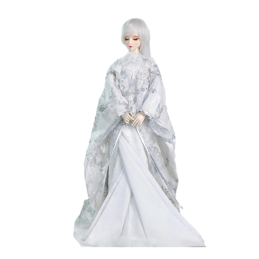蘭亭集夢 1/3 1/4 スケール BJD 人形服 花魁 立体花柄 花嫁 素裹 女の子 着物 晴れ着 10点セット 振袖 和柄 人形服 着せ替え服 仮装 服セット