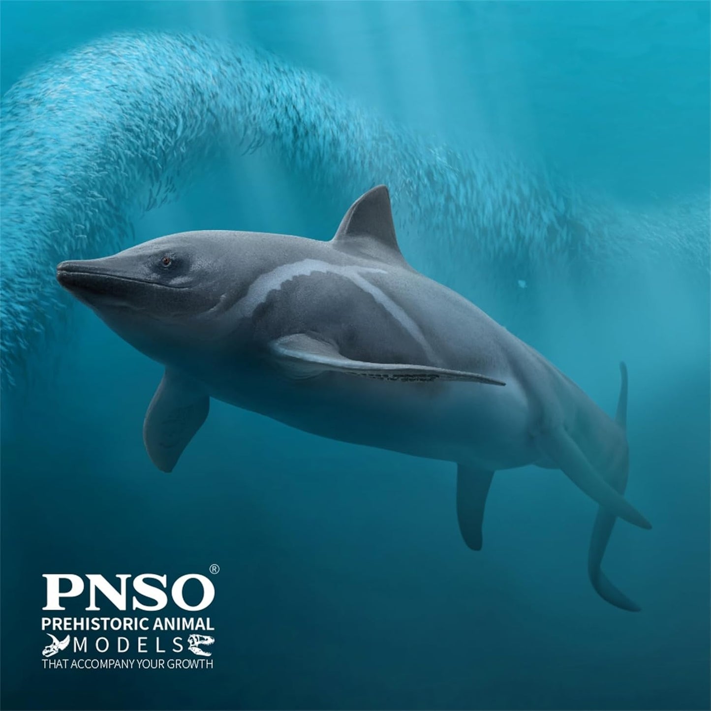 PNSO 成長シリーズ 92 魚竜 グアンリンゴサウルス フィギュア シャスタサウルス 三畳紀 28.3cm級 恐竜 PVC おもちゃ 模型