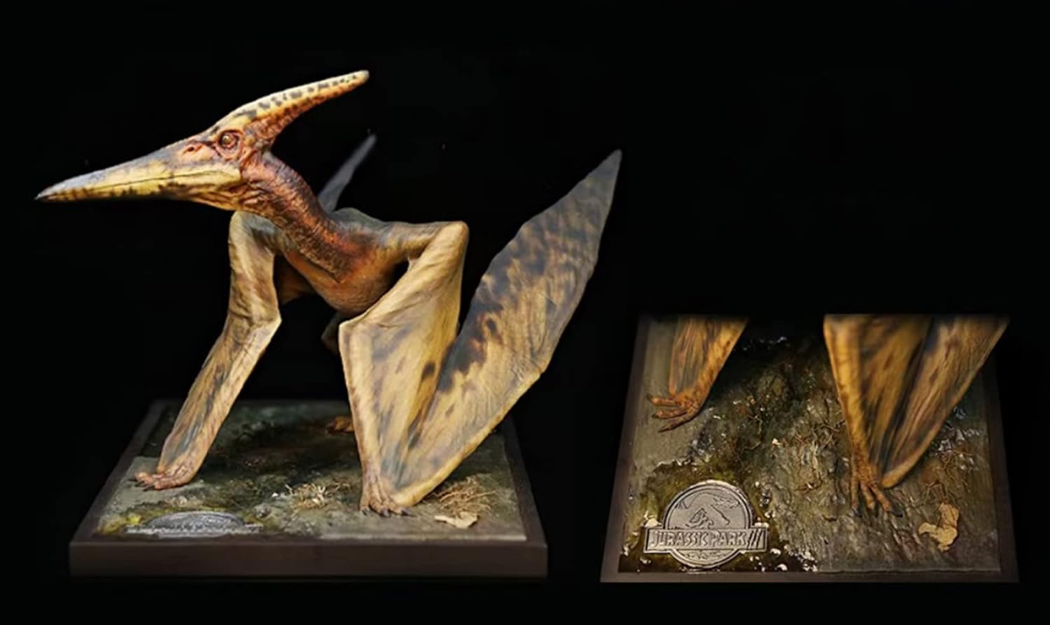 DINO DREAM 1/15 サイズ プテラノドン 翼竜 恐竜 白亜紀 歯のない翼 24.4cm級 リアル フィギュア 樹脂 プラモデル 大人のおもちゃ 模型 プレゼント プレミアム オリジナル スタチュー 塗装済 完成品 置物 台座付き