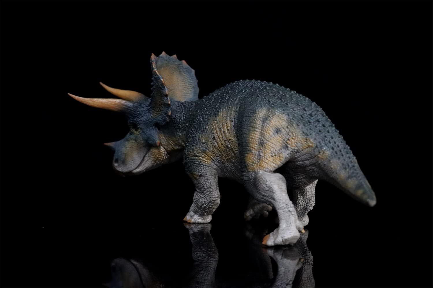Rebor 1/35 サイズ トリケラトプス Triceratops Horridus 三觭龍 ケラトプス科 プラモデル 大きい 恐竜 リアル フィギュア PVC 大人 おもちゃ 動物 模型 プレゼント オブジェ プレミアム 32cm級 オリジナル 塗装済 完成品 (帝王-版)