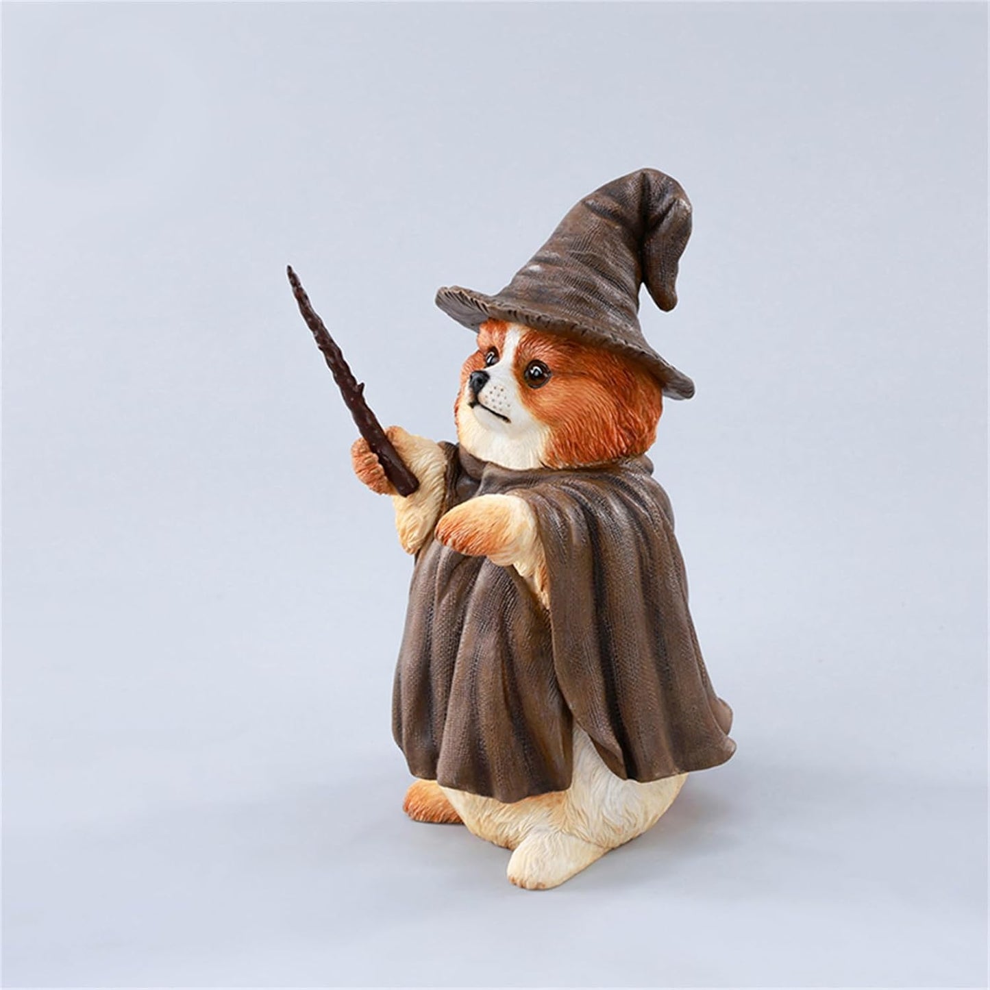 JXK 1/6 サイズ 犬 魔法使い犬 可愛い イヌ 動物 リアル フィギュア 樹脂 プラモデル 模型 14cm級 完成品 ネコ好き 置物 (JXK-CS03A)