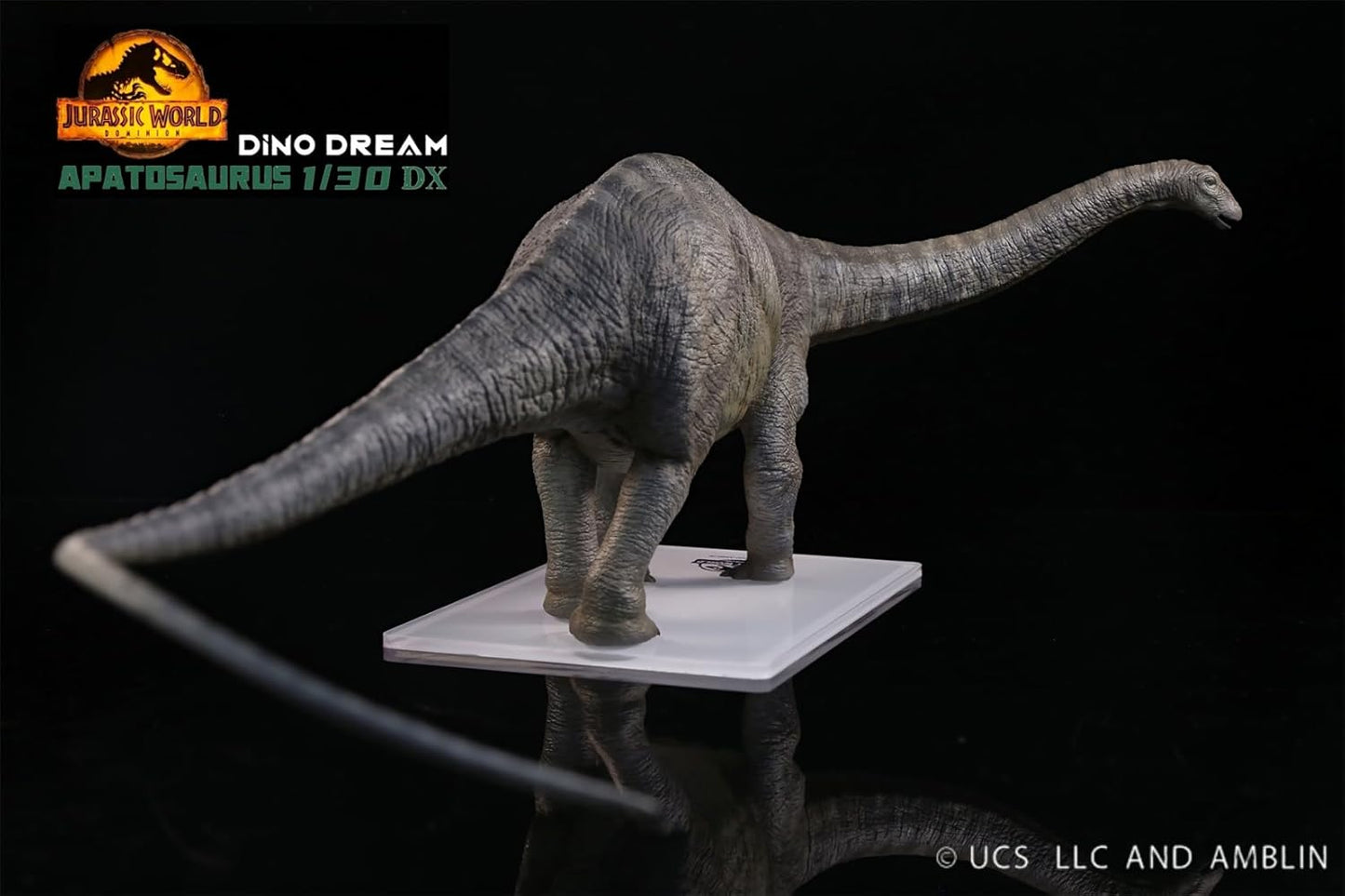DINO DREAM 1/30 サイズ アパトサウルス ジュラ紀 ディプロドクス科 竜盤目 植物食 恐竜 68.5cm級 フィギュア 樹脂 プラモデル 模型 シーン 情景セット 塗装済 台座付き