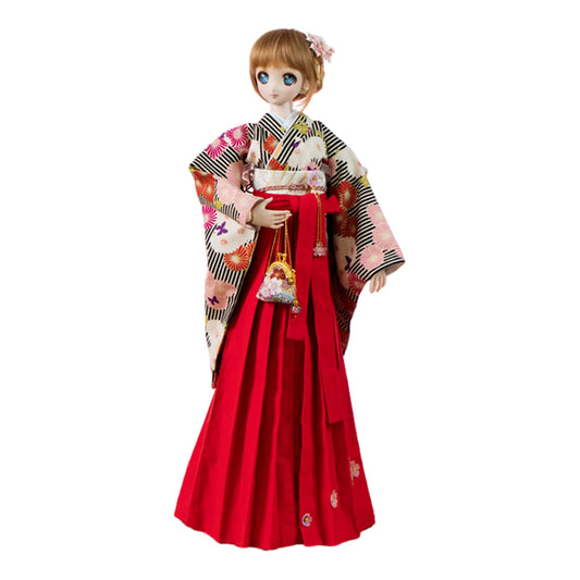 蘭亭集夢 1/3 1/4 1/6 スケール BJD 人形服 菊 卒業着物 千秋 女の子 晴れ着 7点セット 振袖 和柄 花柄 可愛い ドール 人形服 着せ替え服 仮装 服セット