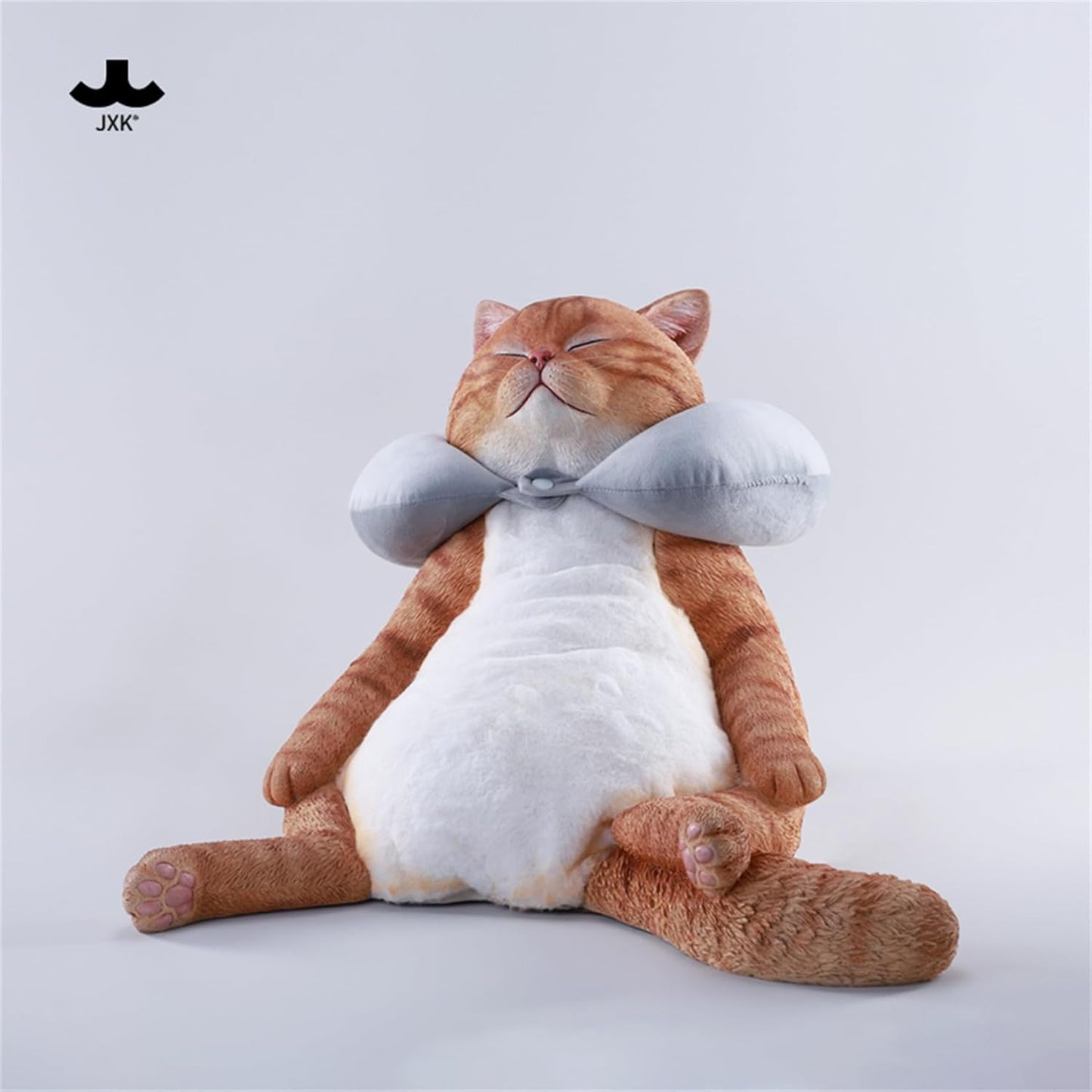 JXK 猫 お昼寝中の猫 ねむねこ 可愛い ネコ 動物 リアル フィギュア 樹脂 プラモデル 模型 47cm級 完成品 ネコ好き 置物 (JXK287A)