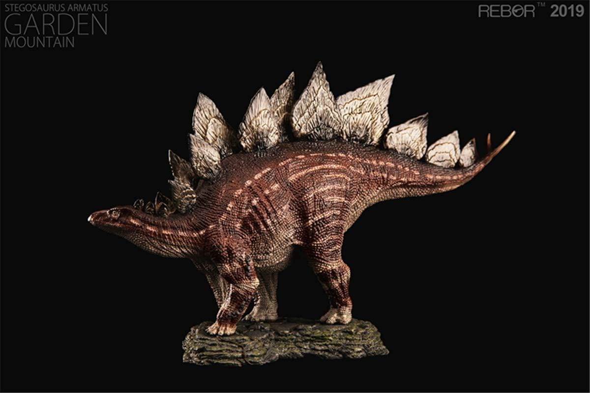 Rebor 2019 1/35 サイズ ステゴサウルス 台座付き ジュラシック 装甲 剣竜類 恐竜 リアル フィギュア PVC プラモデル 模型 大人のおもちゃ プレゼント プレミアム 28cm級 オリジナル インテリア 塗装済 置物 (山岳 (Mountain))