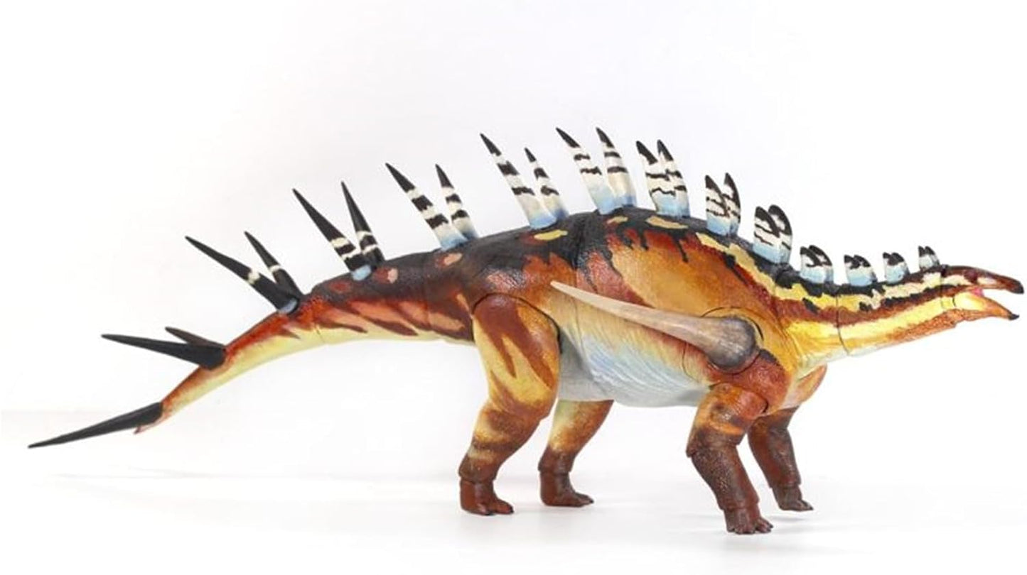 Beasts of the Mesozoic/Cenozoic Medieval Beasts 1/18 Kentrosaurus Jurassic Dinosaur Figure, 13.4 inches (34 cm), 22 Movable Positions, PVC Model, Plastic Model, Toy, Freestanding, Exhibition Model
