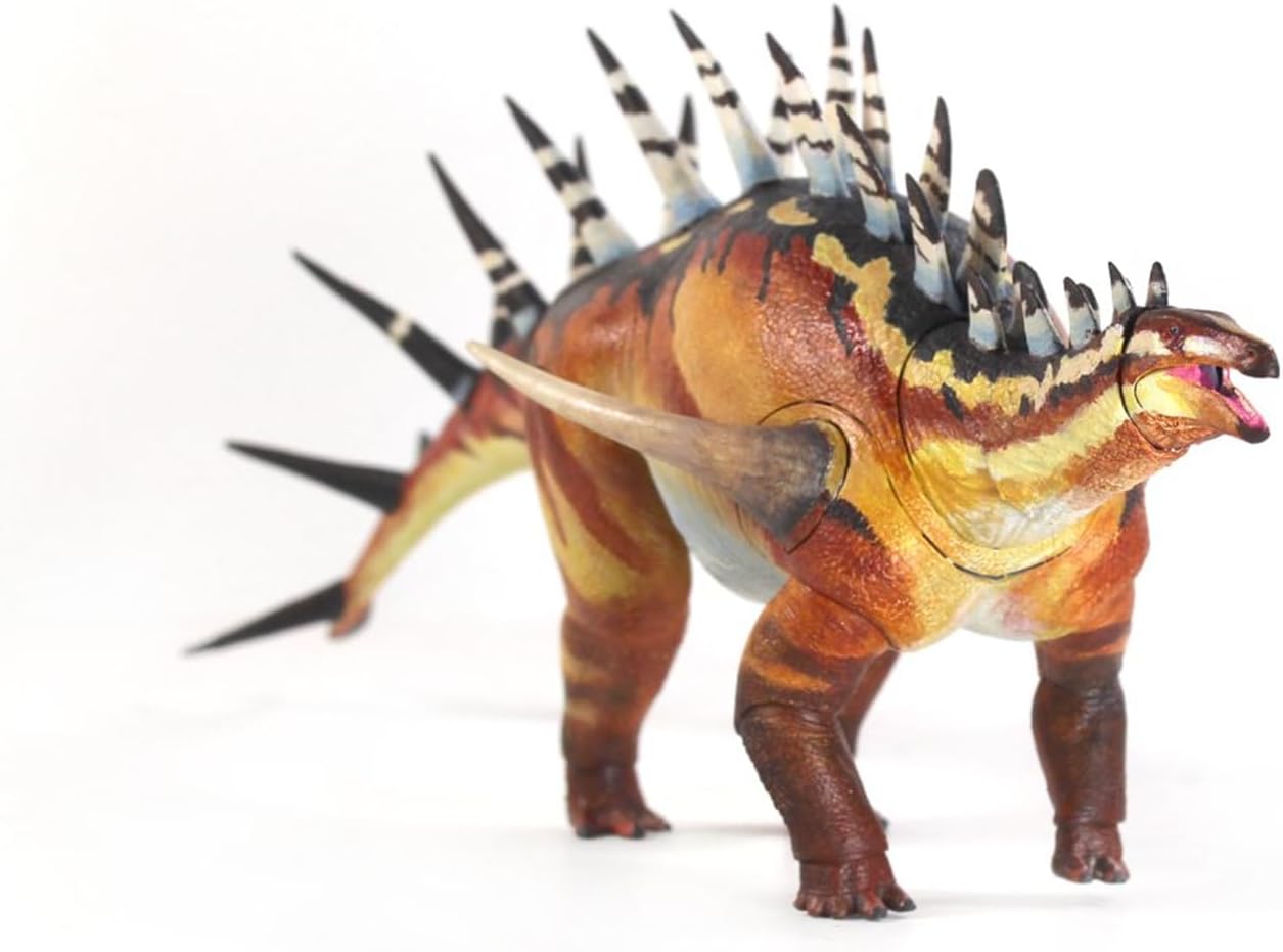 Beasts of the Mesozoic/Cenozoic Medieval Beasts 1/18 Kentrosaurus Jurassic Dinosaur Figure, 13.4 inches (34 cm), 22 Movable Positions, PVC Model, Plastic Model, Toy, Freestanding, Exhibition Model
