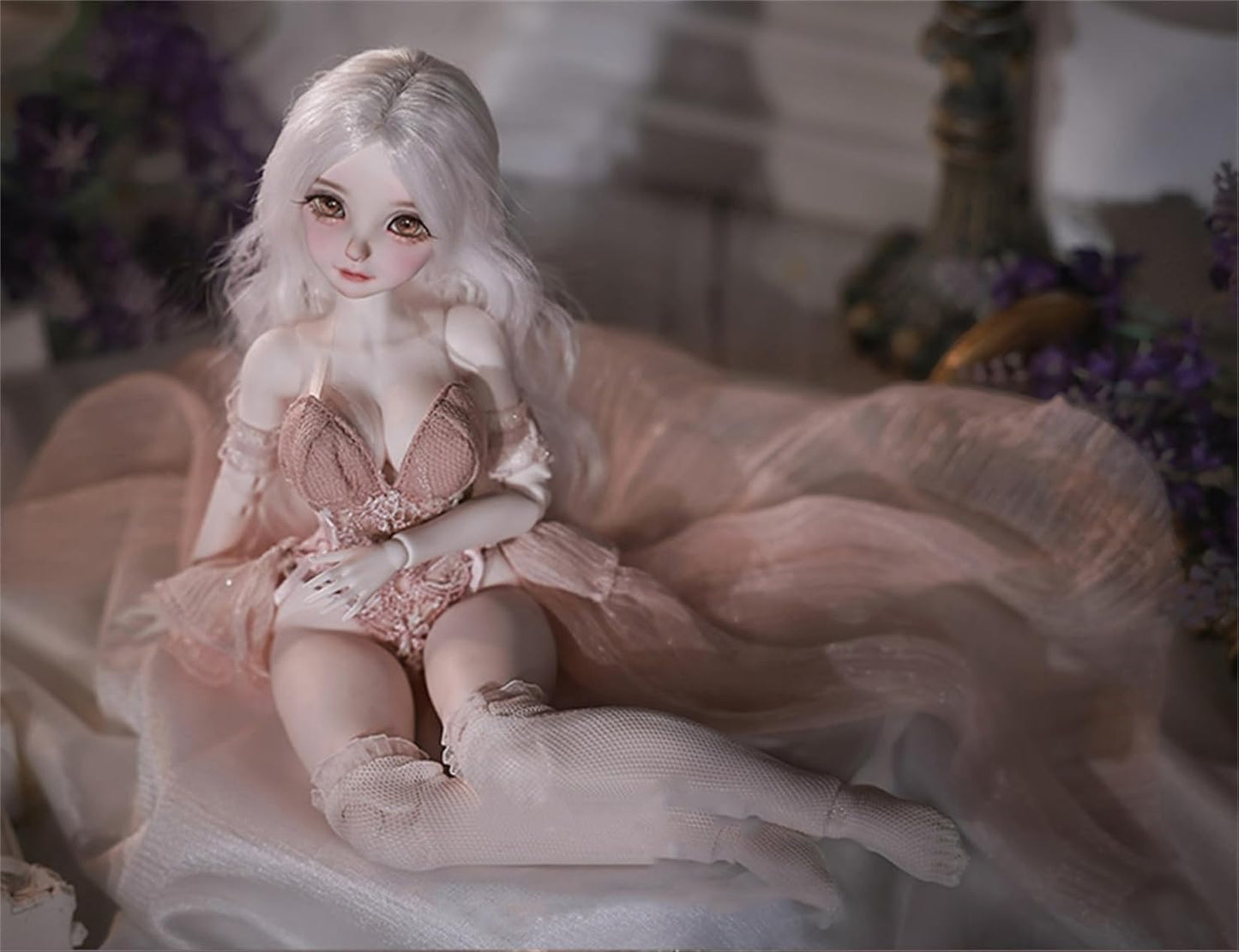 BACALYSO | shuga fairy 1/6 スケール 球体関節人形 女 スター 女優 BJDドール 可動 フィギュア 身長29CM メイク済み 仮装でき プリンセス ドレス 可愛い 樹脂 洋服セット 誕生日 プレゼント (服セット)