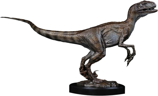 DINO DREAM 30周年記念モデル 1/5 サイズ ヴェロキラプトル フィギュア 小型 肉食 恐竜 76cm級 リアル 銅像 樹脂 プラモデル 模型 塗装済 置物 台座付き