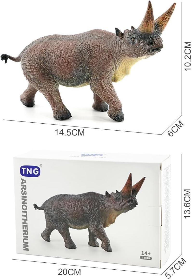 TNG アルシノイテリウム フィギュア 始新世 植物食 有蹄哺乳類 動物 14.5CM PVC製 模型 プラモデル おもちゃ 自立 展示 模型 玩具 プレゼント 置物 [並行輸入品]