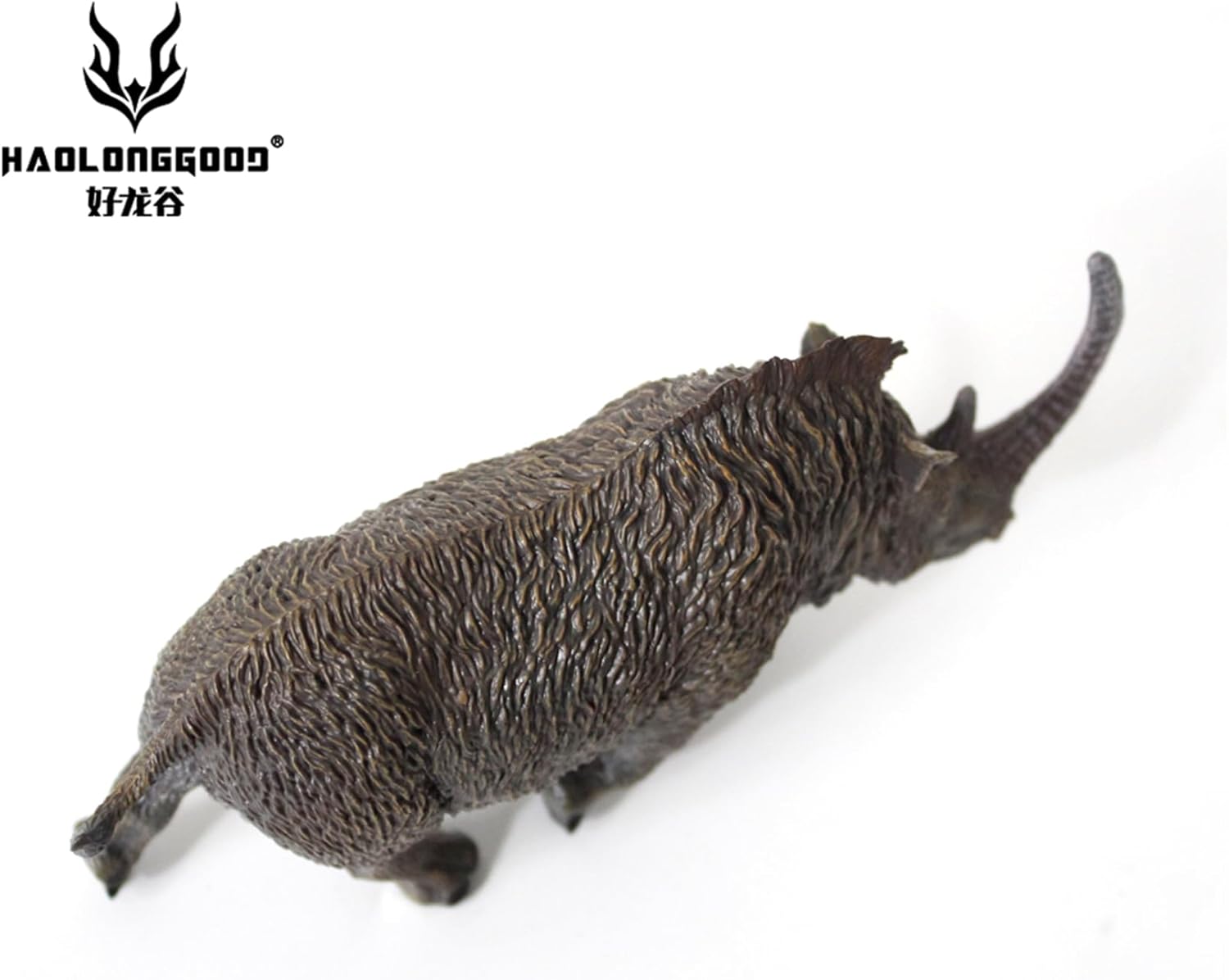 HAOLONGGOOD 1/35サイズ ケブカサイ フィギュア 13.7cm PVC CE認証 塗装済 更新世 氷河期 サイ科 動物 恐竜 リアル 模型 プラモデル おもちゃ スタチュー 置物