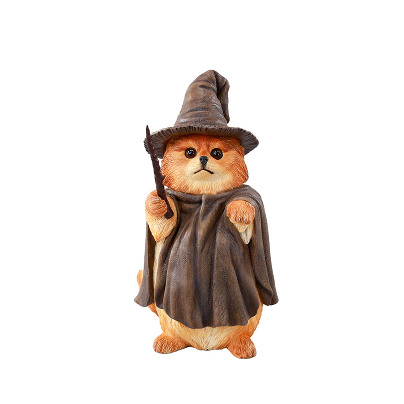 JXK 1/6 サイズ 犬 魔法使い犬 可愛い イヌ 動物 リアル フィギュア 樹脂 プラモデル 模型 14cm級 完成品 ネコ好き 置物 (JXK-CS03A)