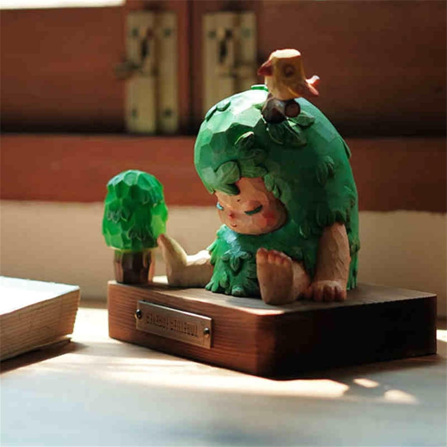 森 フィギュア 10CM級 人形 樹脂 塗装済 可愛い リアル 完成品 動物 プラモデル おもちゃ 模型 動物好き (グリーン)