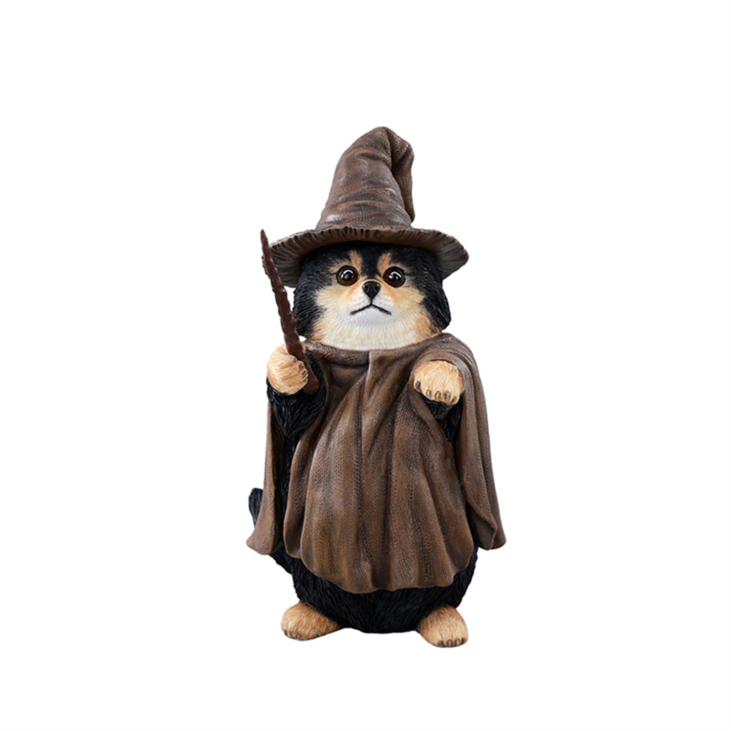 JXK 1/6 サイズ 犬 魔法使い犬 可愛い イヌ 動物 リアル フィギュア 樹脂 プラモデル 模型 14cm級 完成品 ネコ好き 置物 (JXK-CS03A)