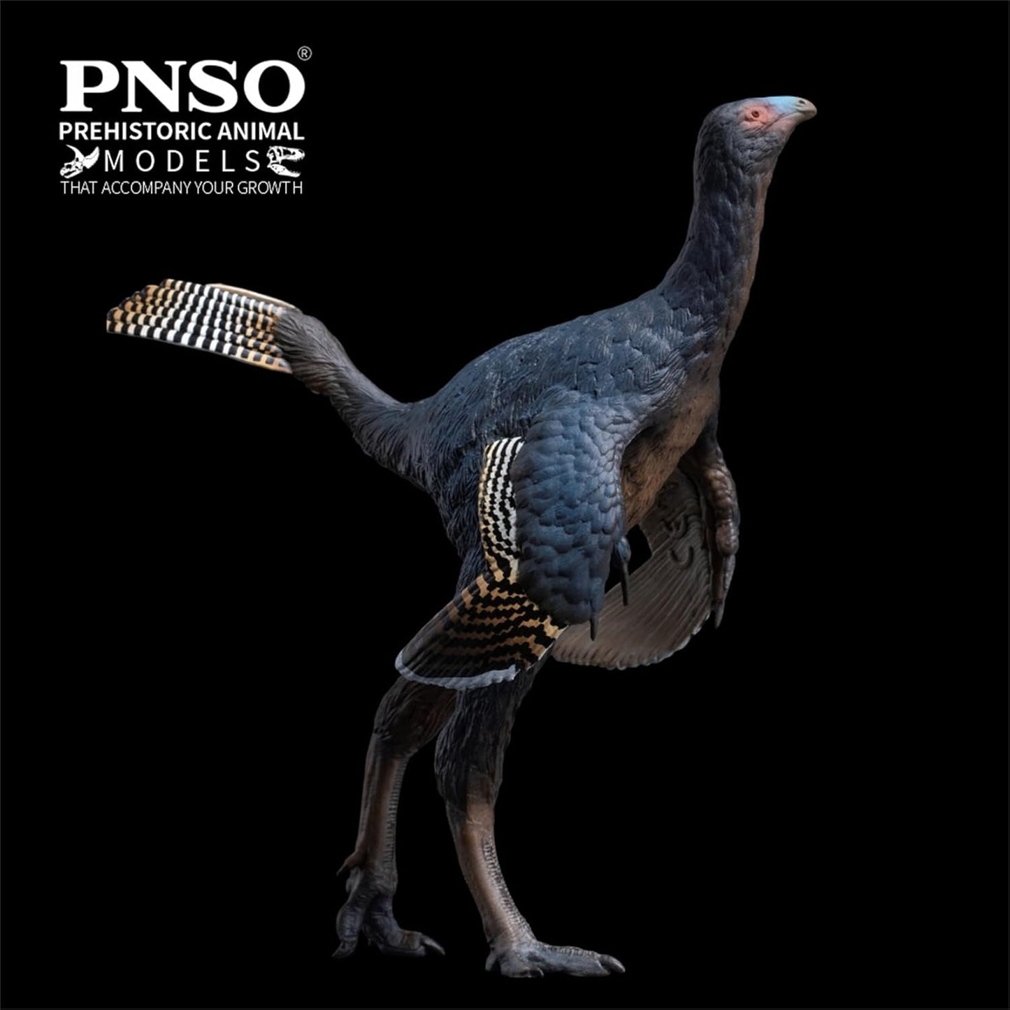 PNSO 成長シリーズ 93 カウディプテリクス フィギュア コエルロサウルス類 羽毛恐竜 白亜紀 13.2cm級 恐竜 PVC おもちゃ 模型
